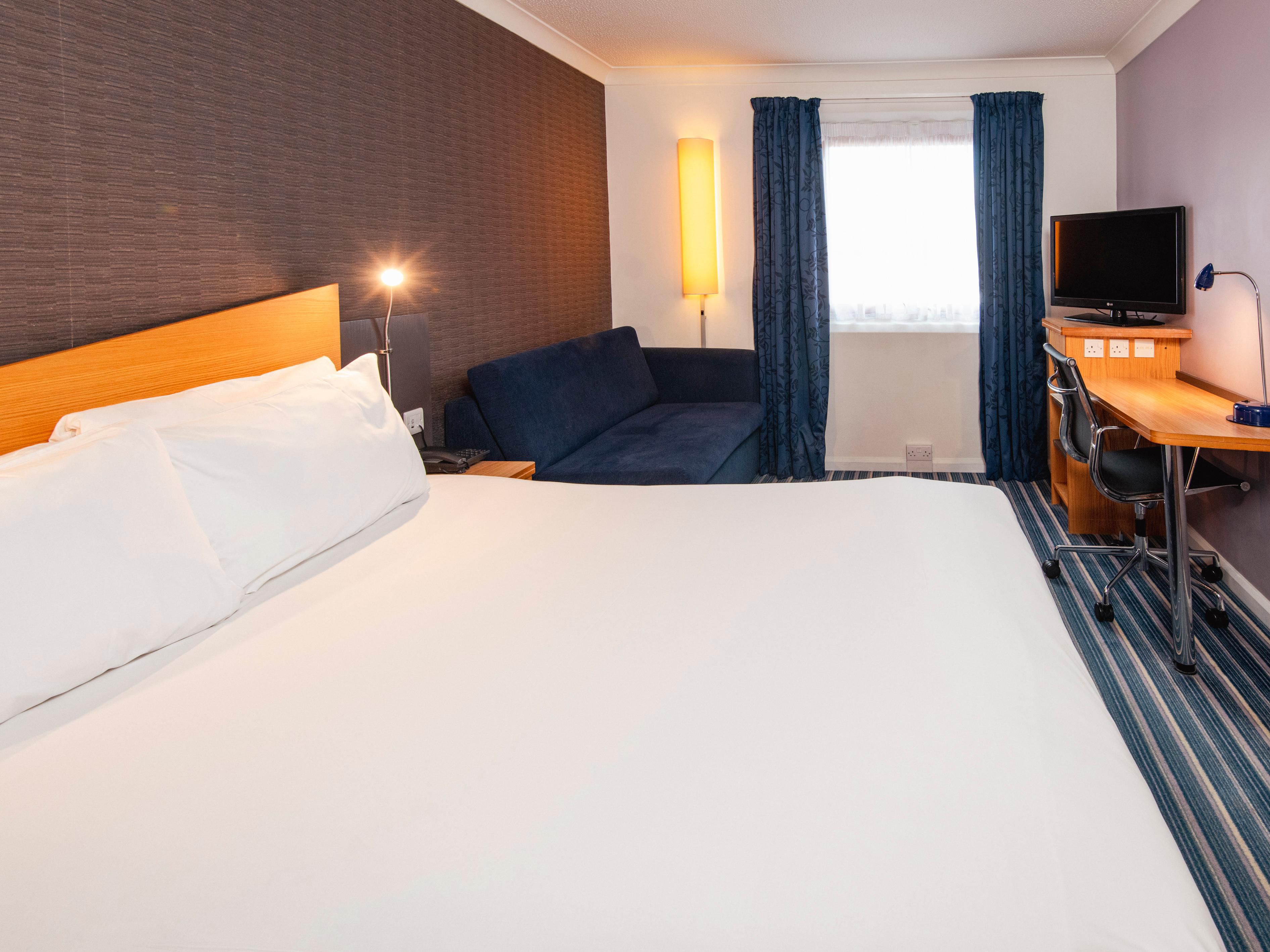 Busy day in Stafford? Kick back and watch the TV in your room.