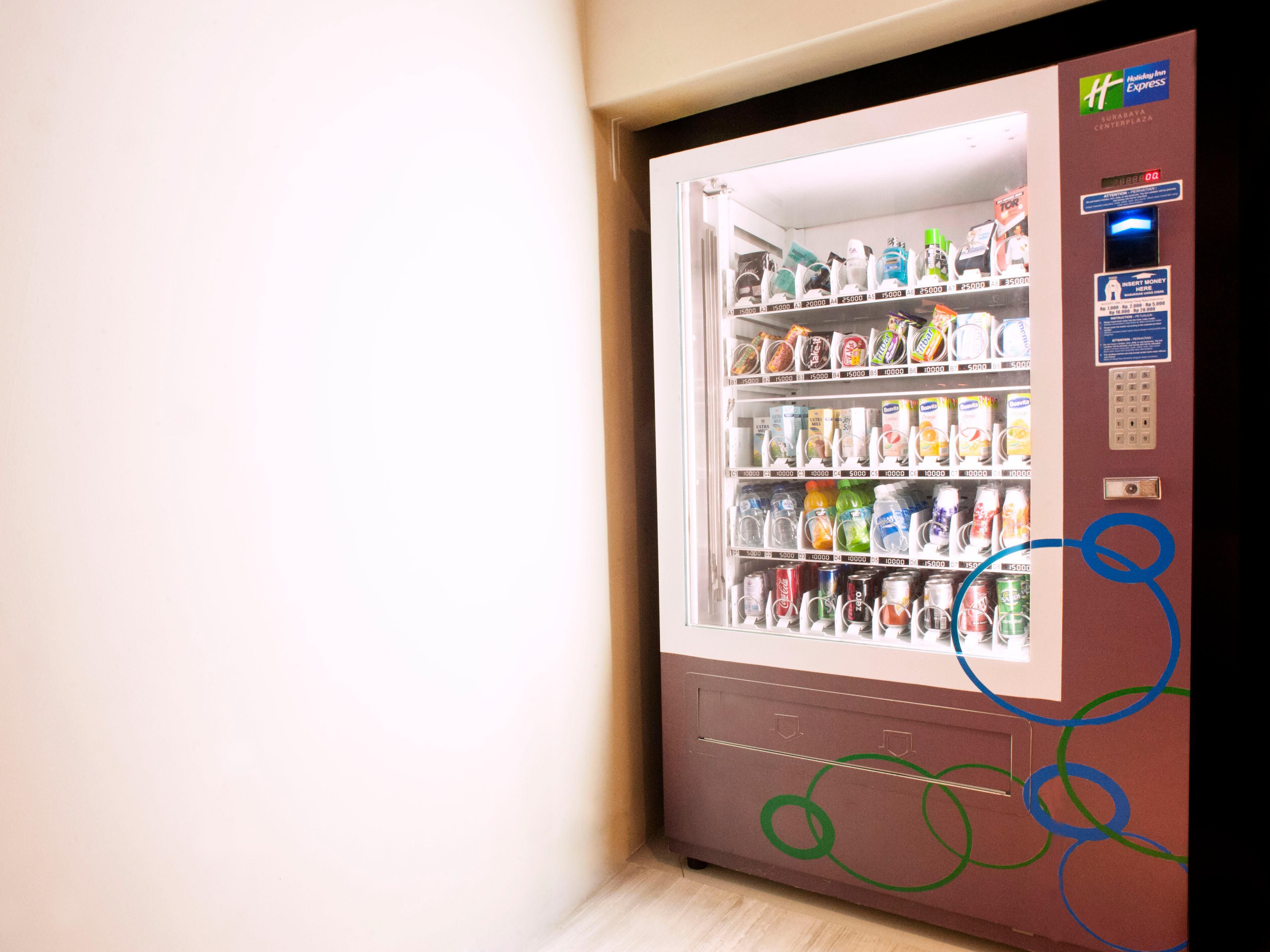 At Holiday Inn Express Surabaya Center Point Surabaya, you are allowed to using our self-service facility for 24 hours such as the laundry room, fitness center, and vending machine. 