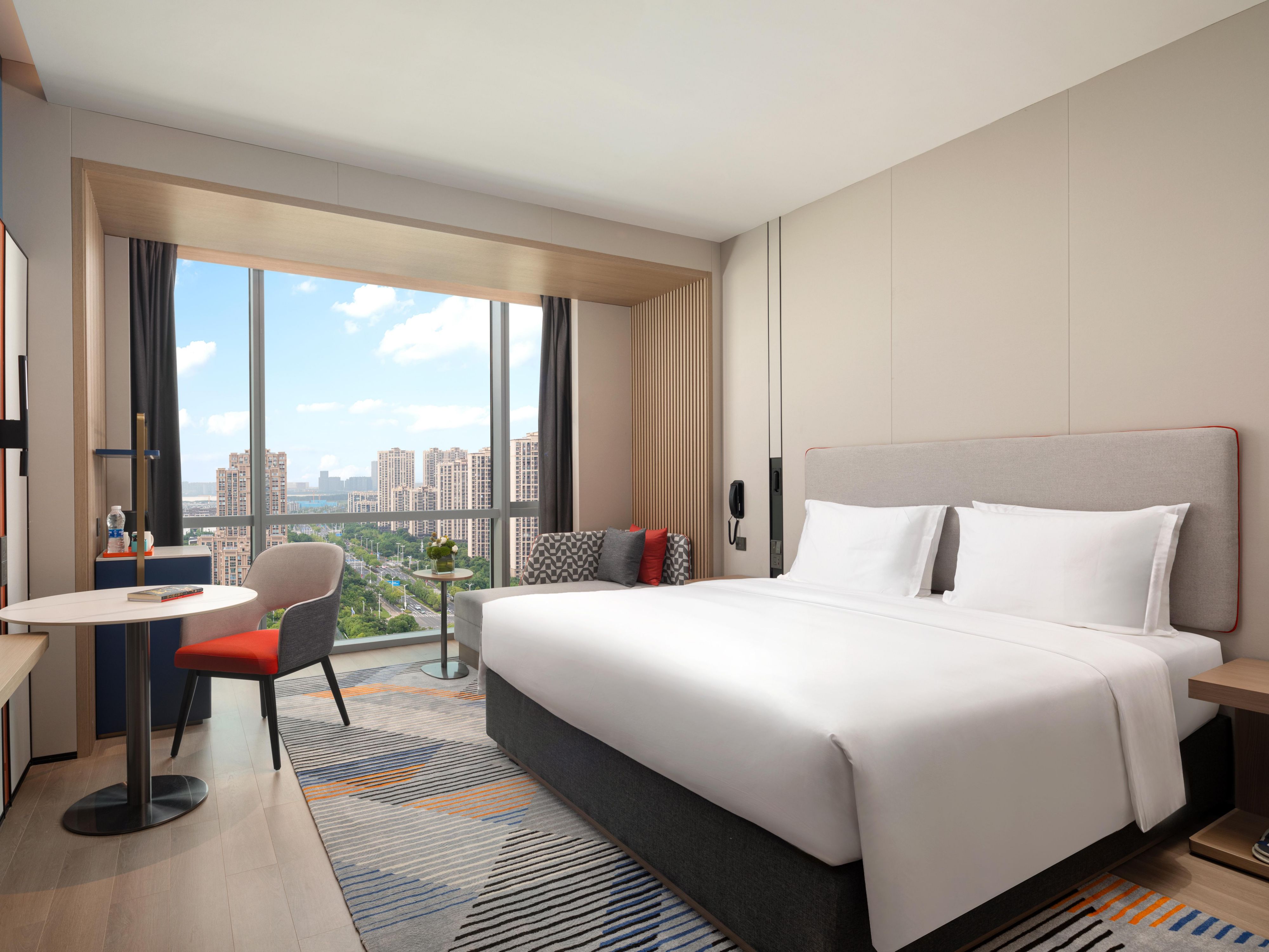 高级房 超大床 城景