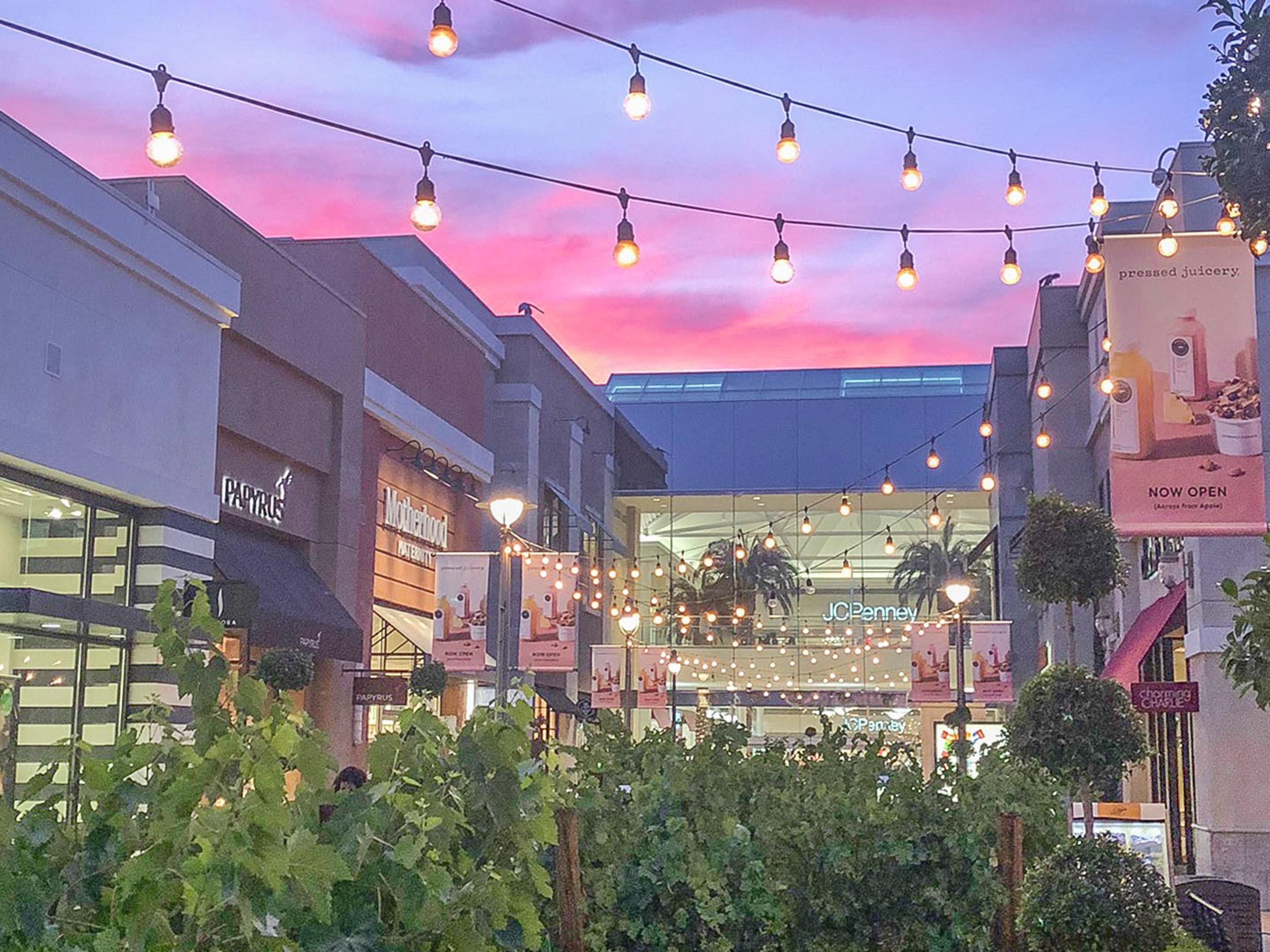 Spend an afternoon shopping at the indoor outdoor mall.  Surrounded by many restaurants and a movie theater.