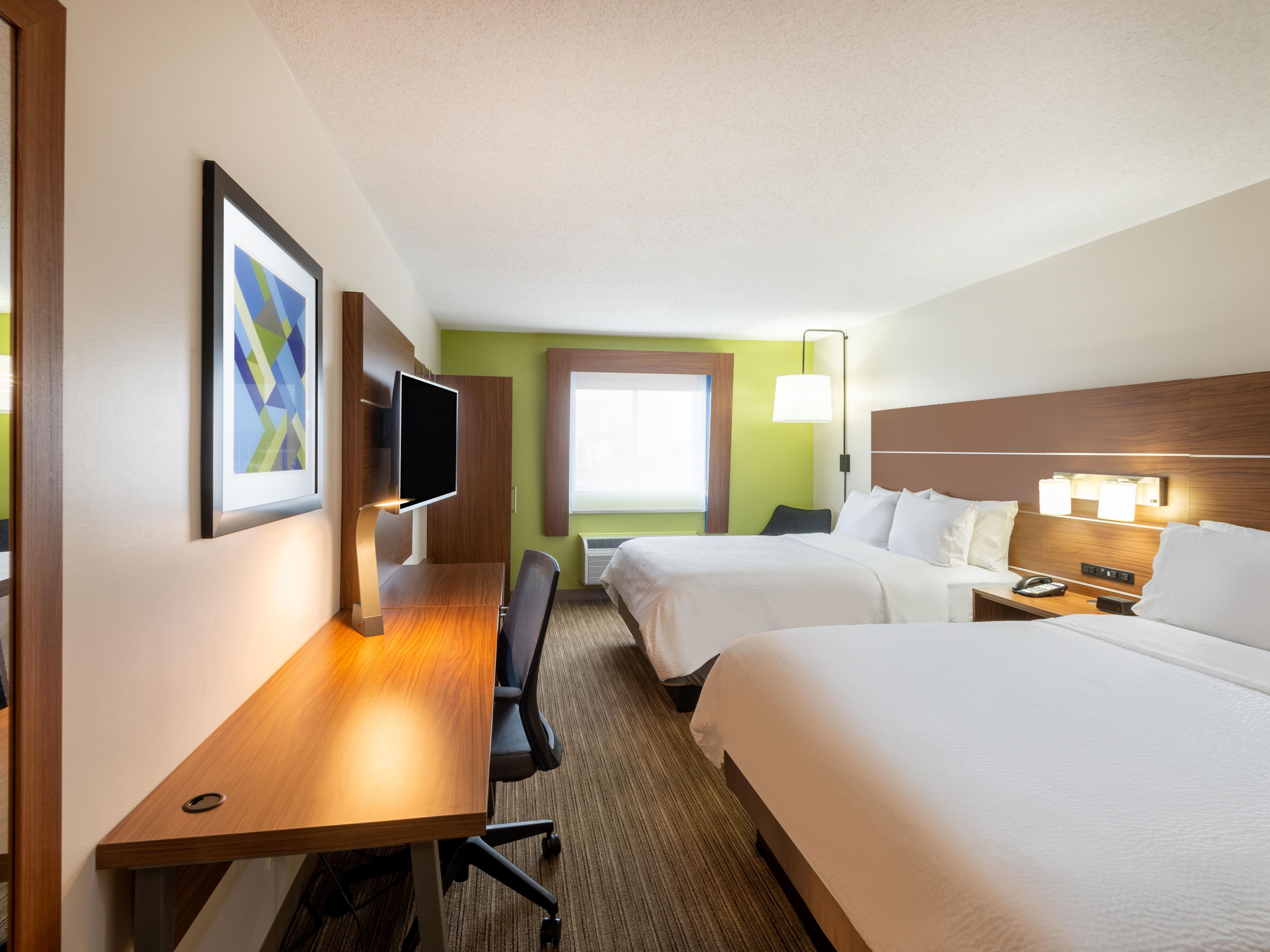 Sleep soundly with two beds and all the comforts you need.