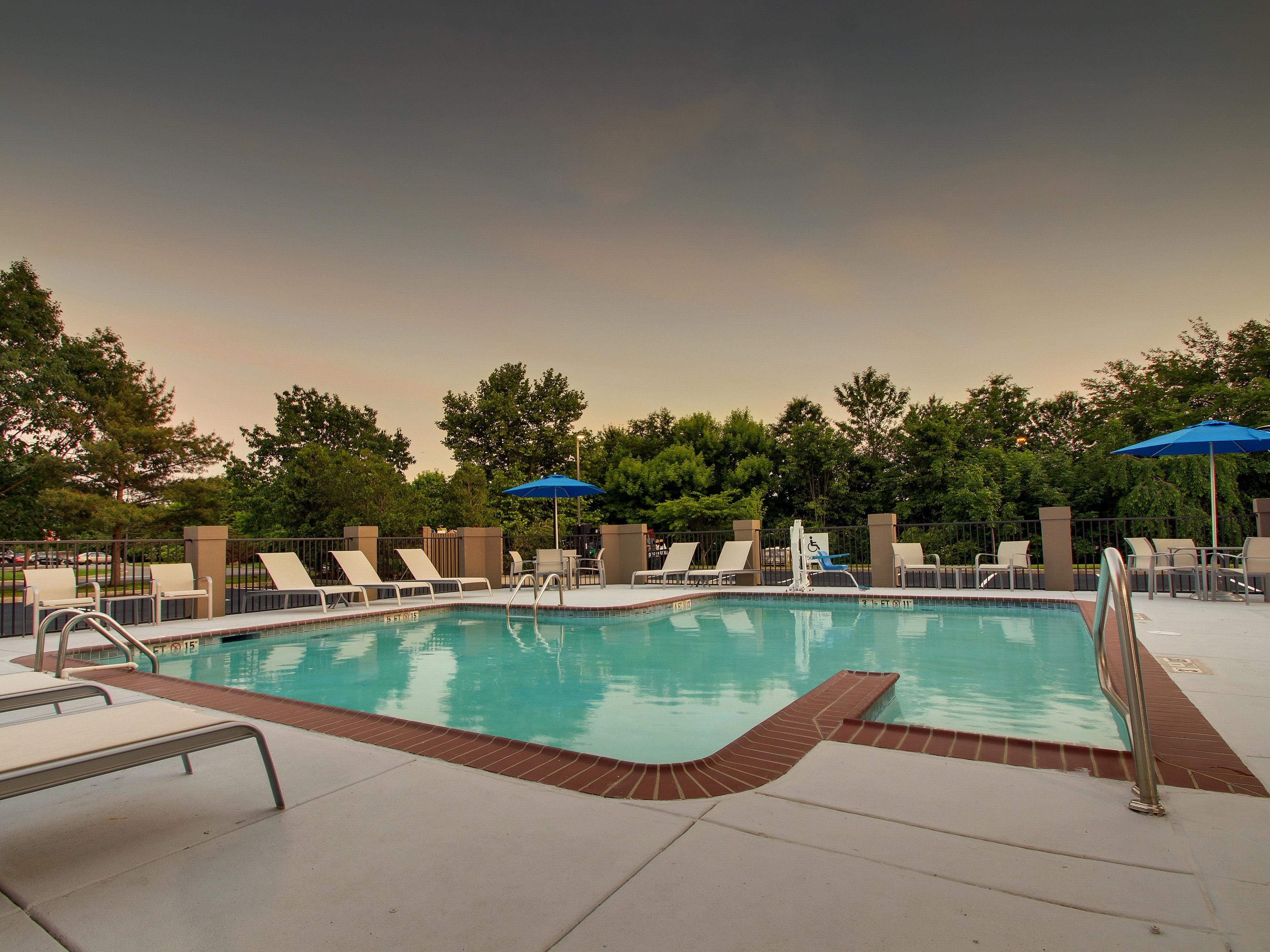 On a Hot Day nothing feels better than a dip in the pool at 9am