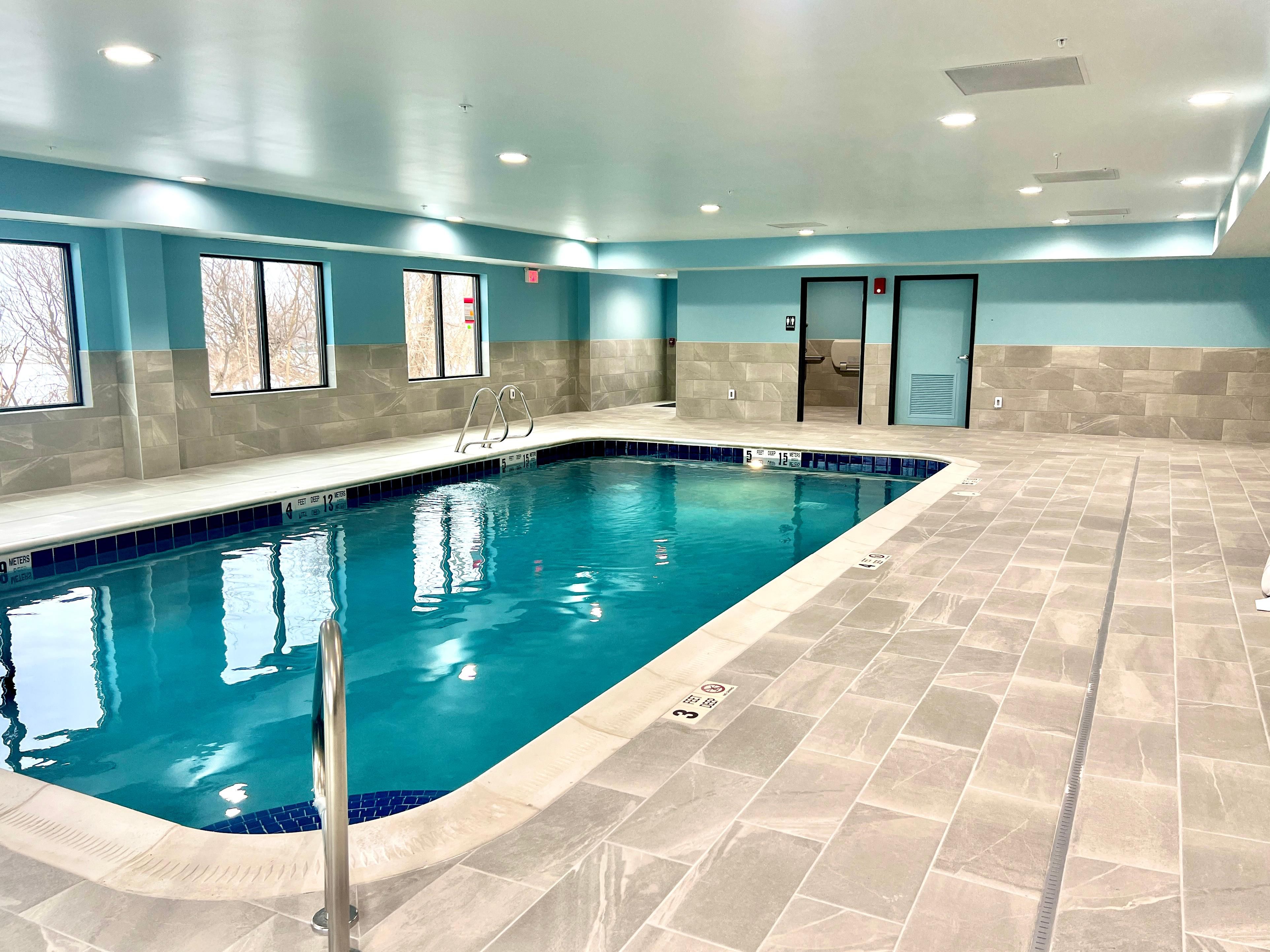 Come relax in our newly renovated heated indoor pool area. 
