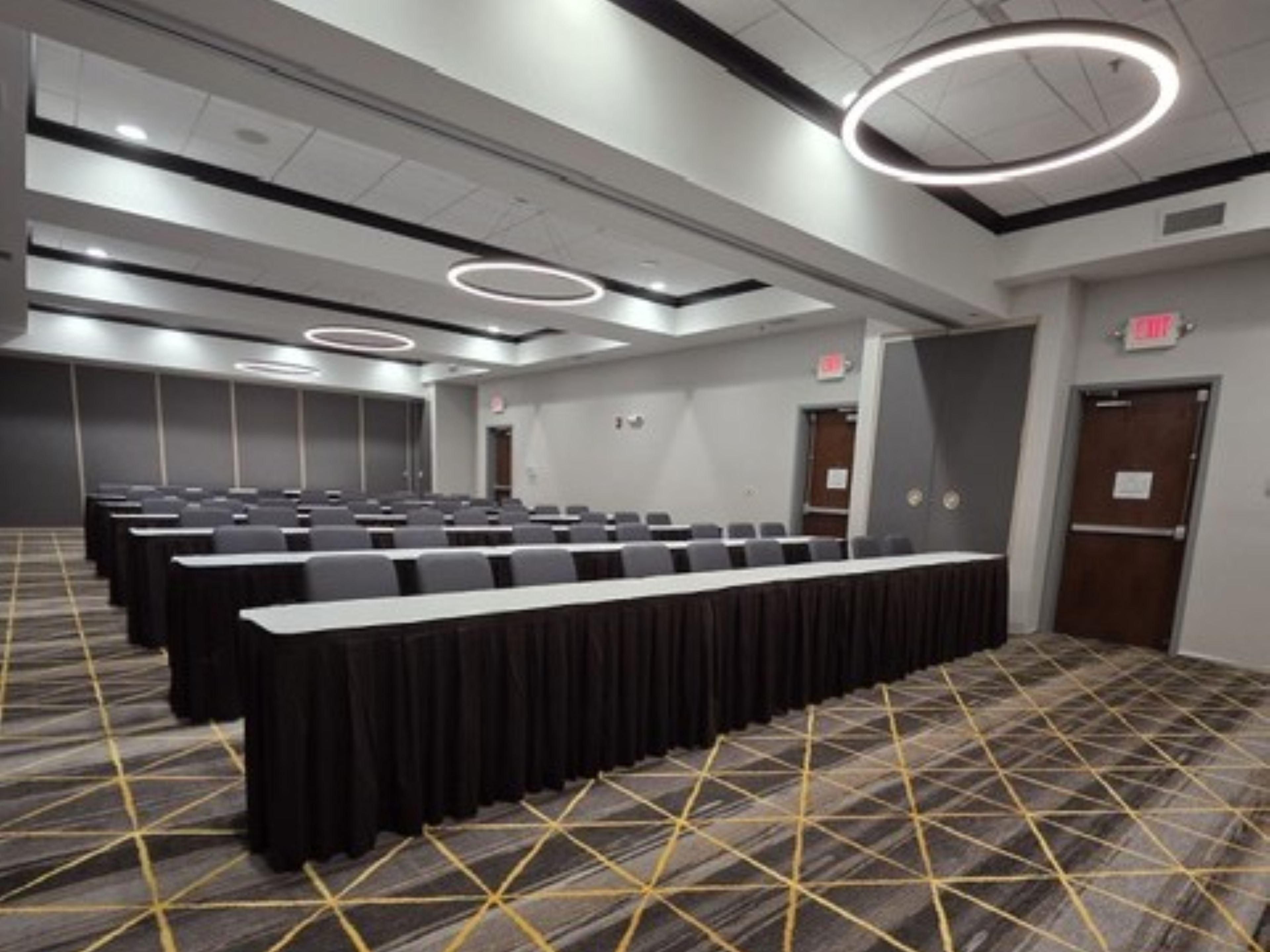 We have 2,100 sq. ft. of onsite meeting space which can host up to 225 guests.