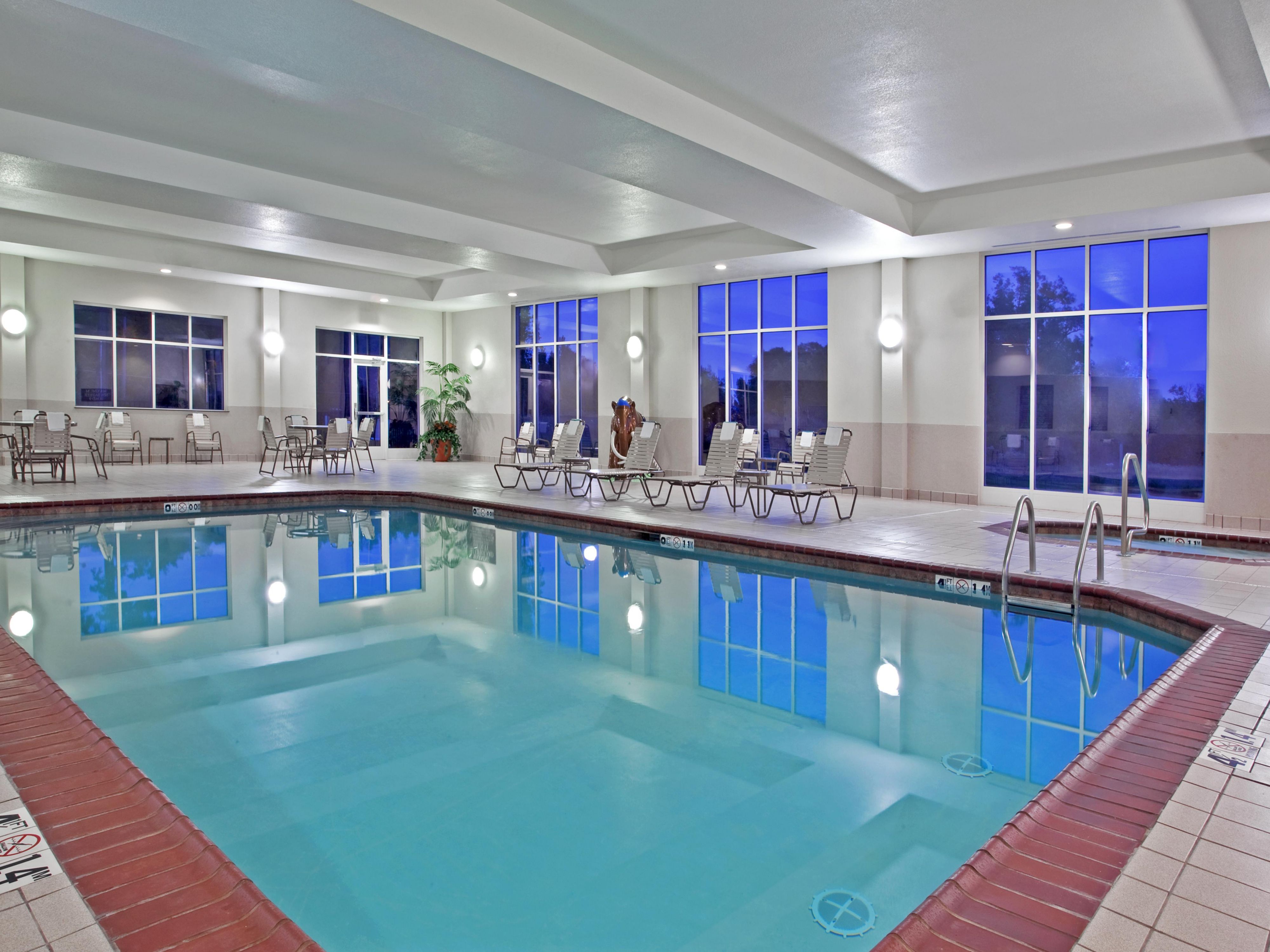 After a long day in town or at all day events or conferences, a nice swim is just what the body ordered. Our pool facility is one of the largest for a hotel in the area. Coupled with a workout facility that also includes limited free weights, we can help you achieve your workout goals while you are away from your hometown gym.