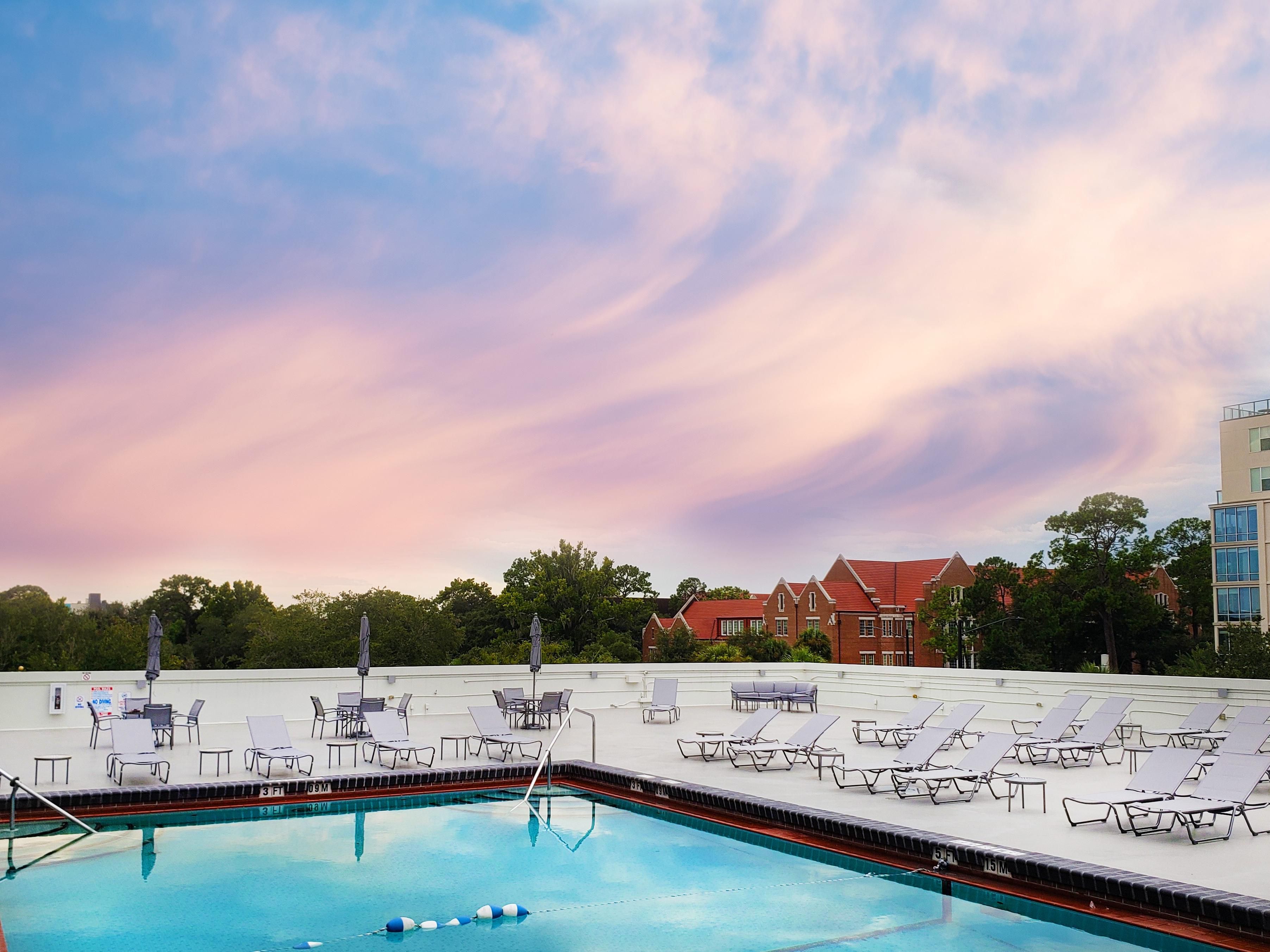 Have a morning or afternoon dip in our outdoor pool.