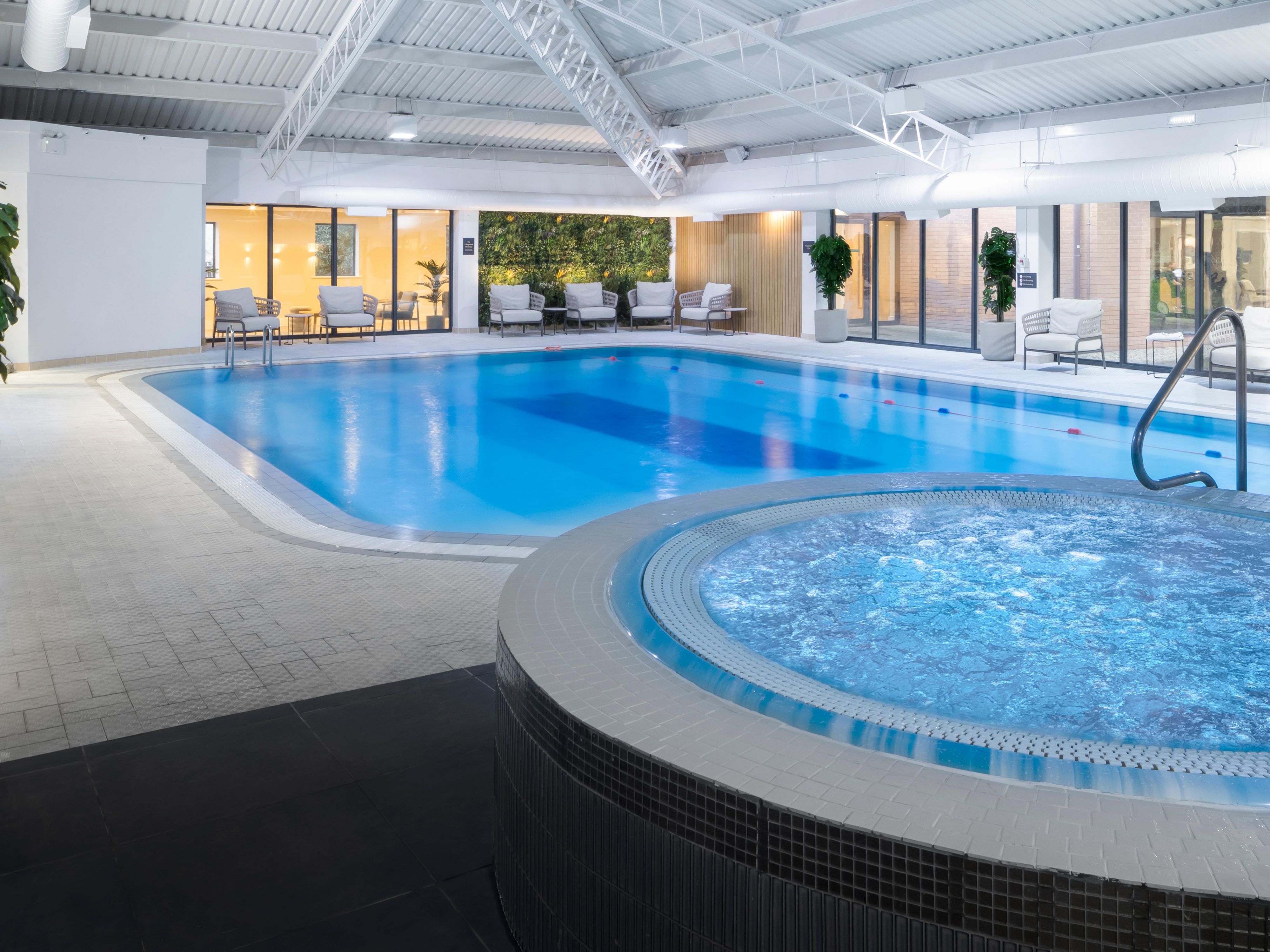 Did you know we have an onsite, fully equipped health club? Our Health and Fitness Centre offers a range of cardiovascular equipment and free weights, as well as a heated indoor pool. 

Opening Hours 
Monday to Friday – 6.30 am – 9 pm 
Weekends and Bank Holidays – 7 am – 7 pm