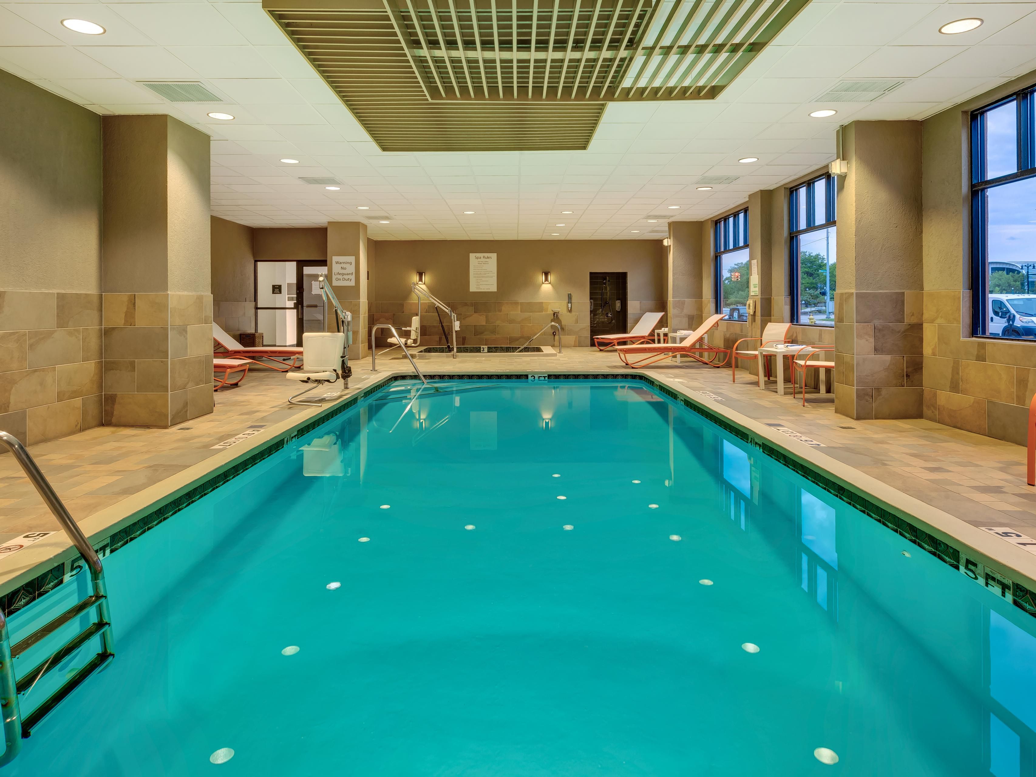 Have a morning or afternoon dip in our indoor pool. 