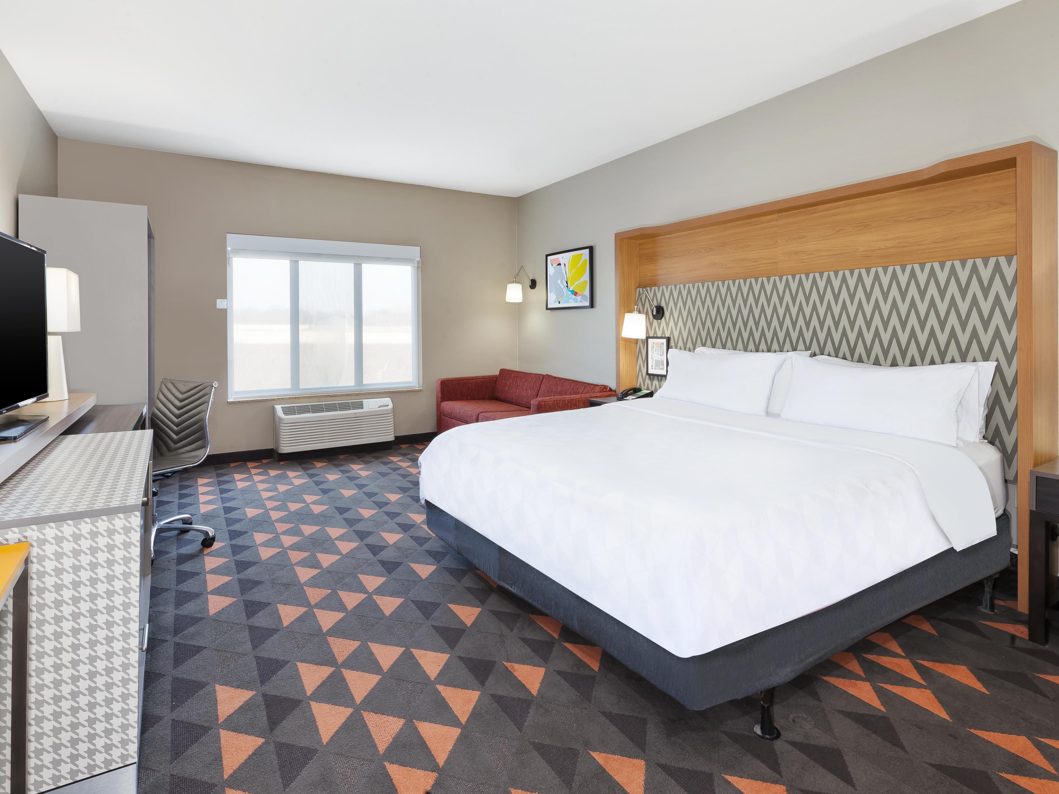 Stretch Out And Relax In Our King Bed ADA Compliant Room