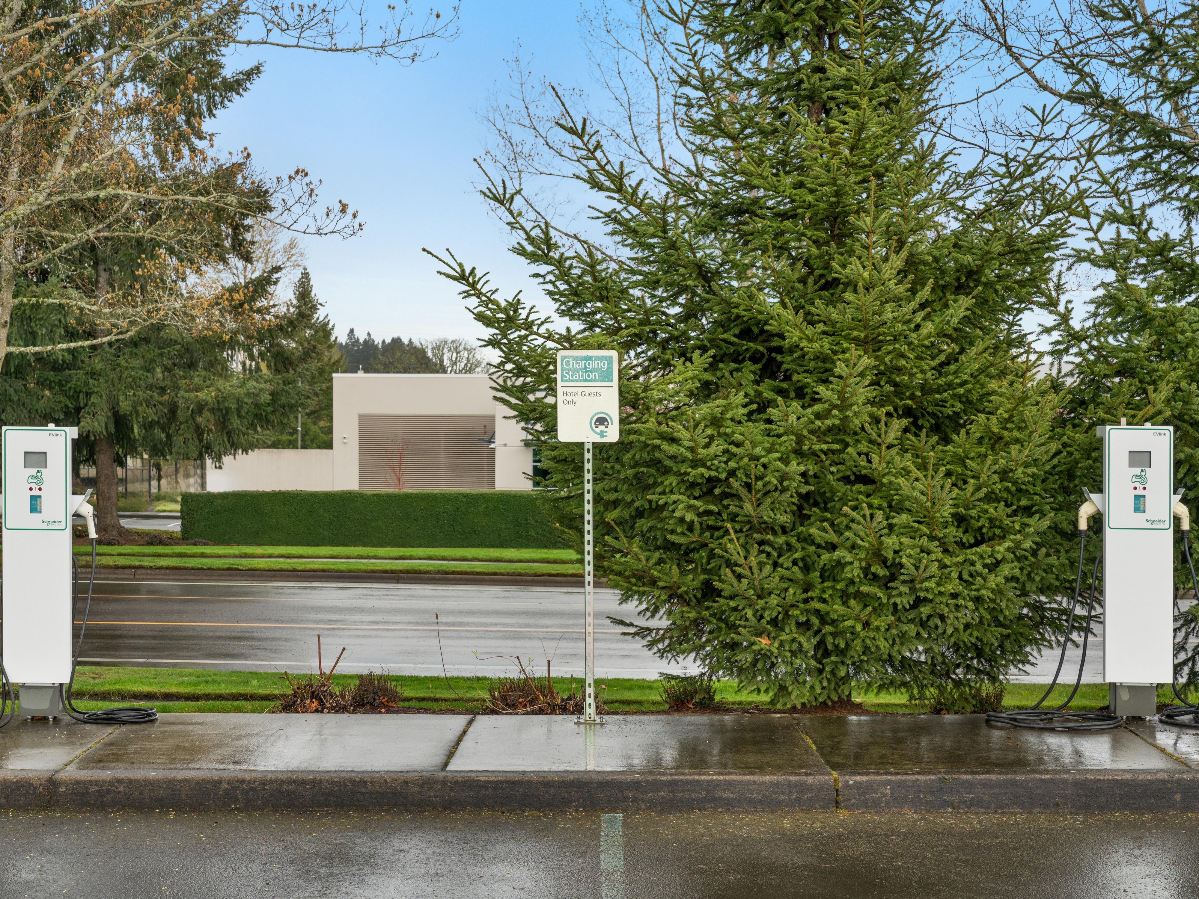 Enjoy the convenience of our Charepoint electric vehicle charges during your stay; we offer two units with the ability to charge up to four vehicles at any time. Additional fees apply.