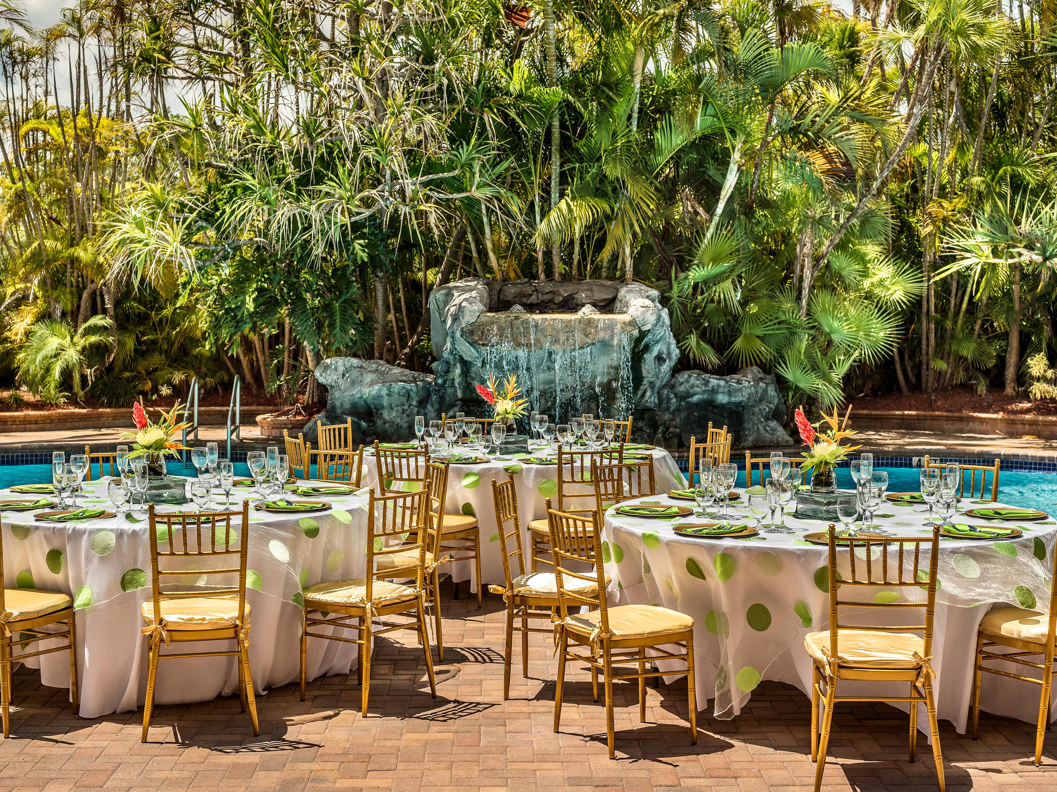 Whether you are planning a small, intimate wedding, or a lavish reception, our hotel and its professional staff are trusted to ensure every detail is executed with perfection. Our staff is knowledgeable in the most recent trends for that special event.  We will assist you in every step of the way to make your evening unforgettable.