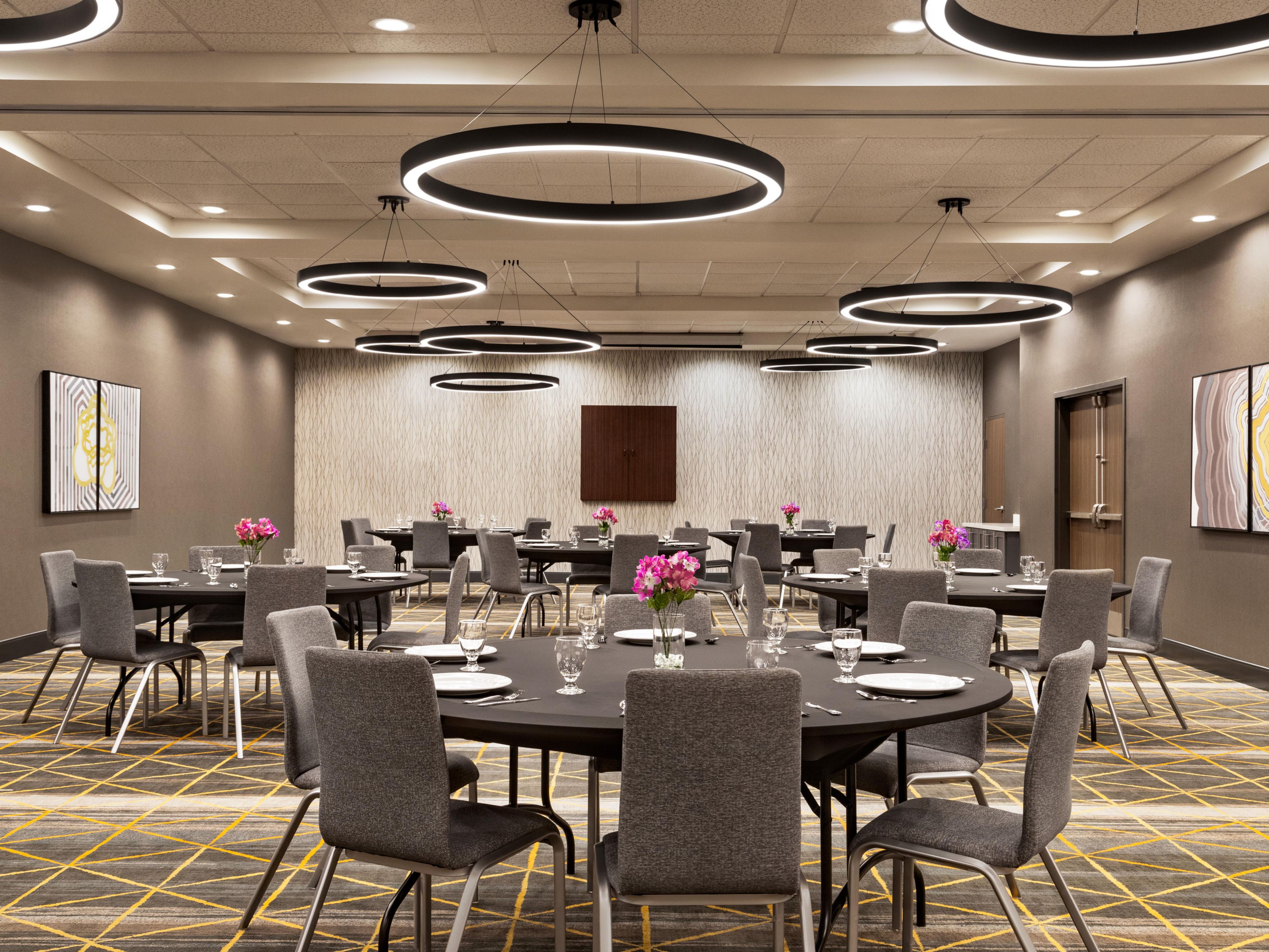 Host seamless meetings and memorable events in our 2,100 square feet meeting space for up to 175 guests. Our venue is ideal for conferences, celebrations, or catered events, ensuring a seamlessly successful event experience.