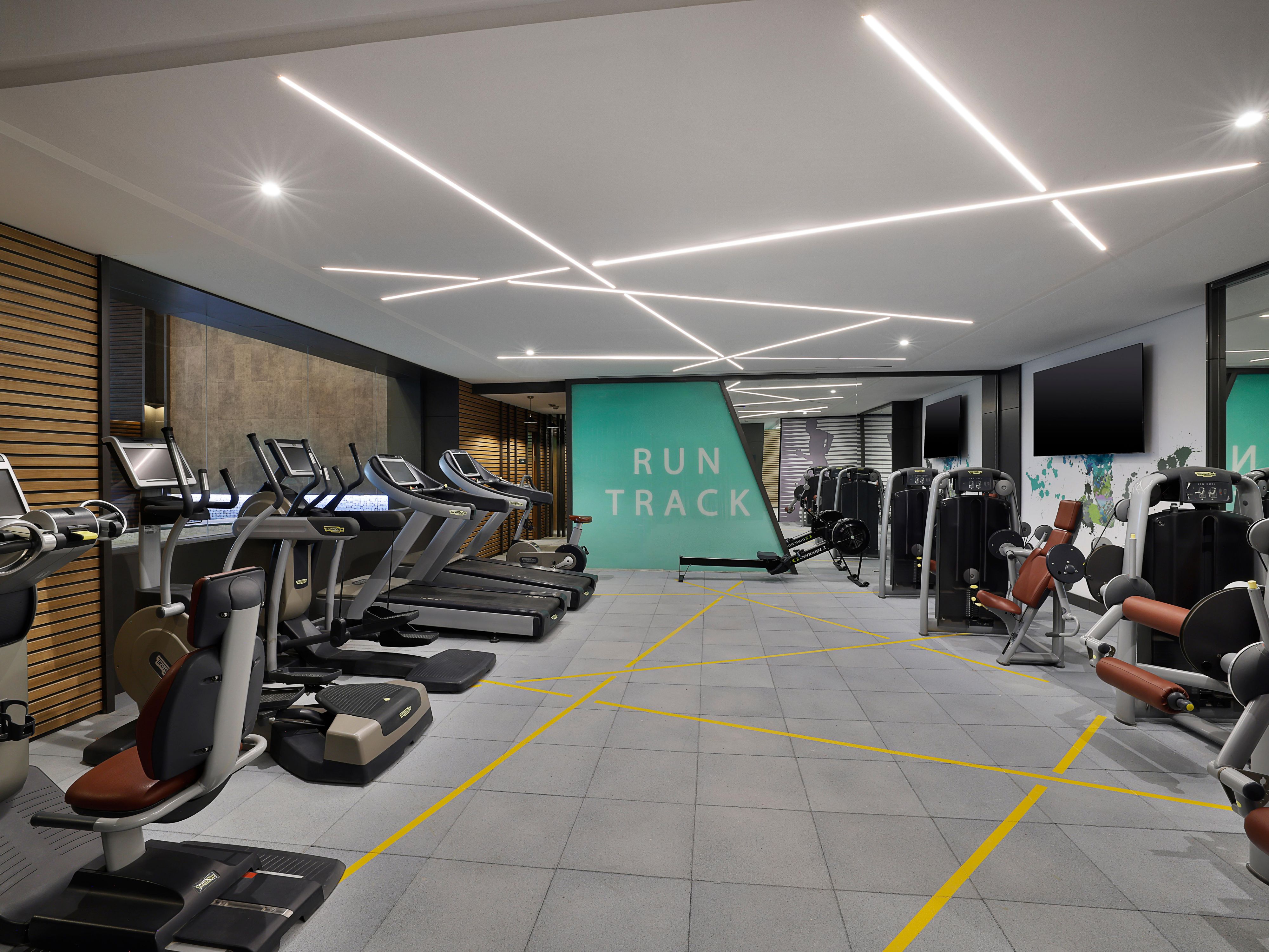 Cardio machines and weights at Holiday inn & Suites Al Khobar