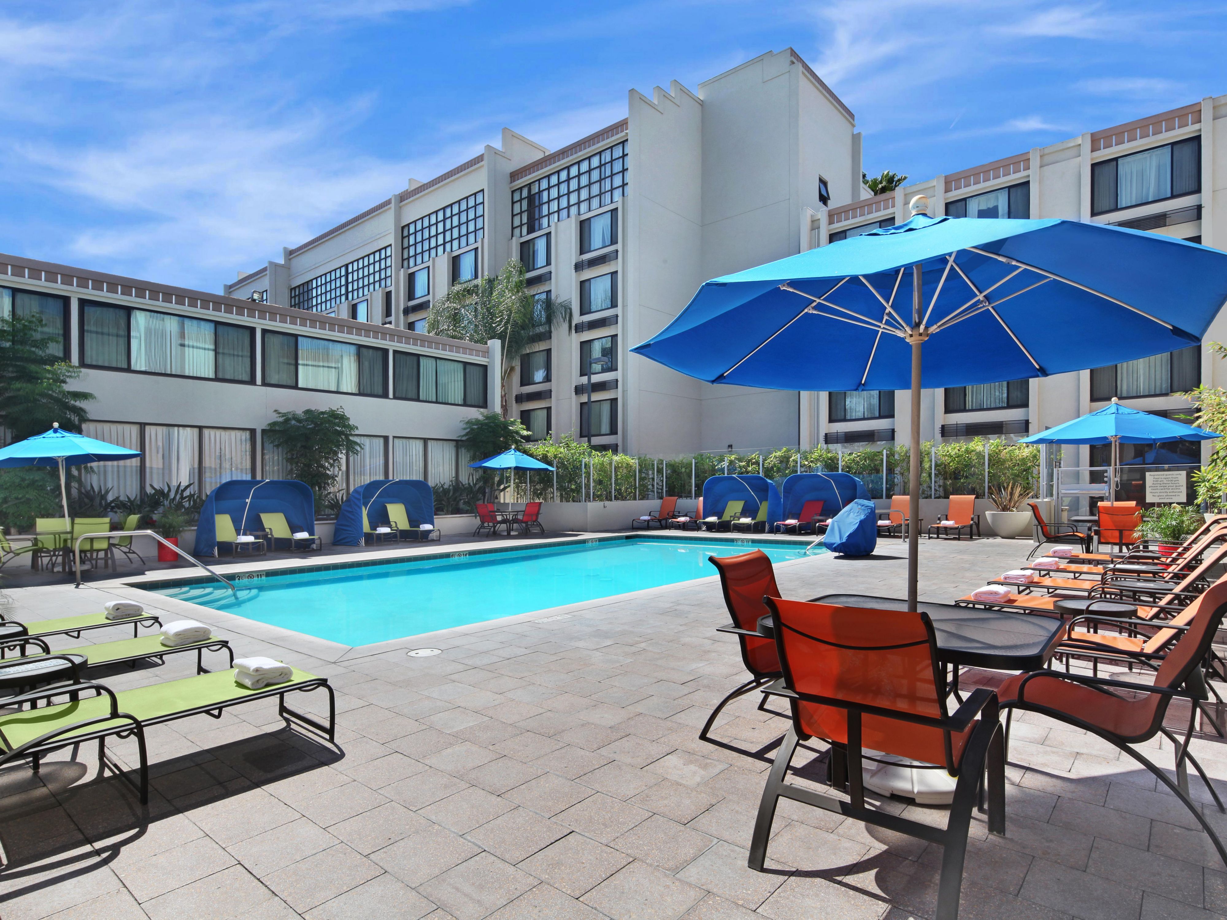 After a magical day at Disneyland cool off in our pool