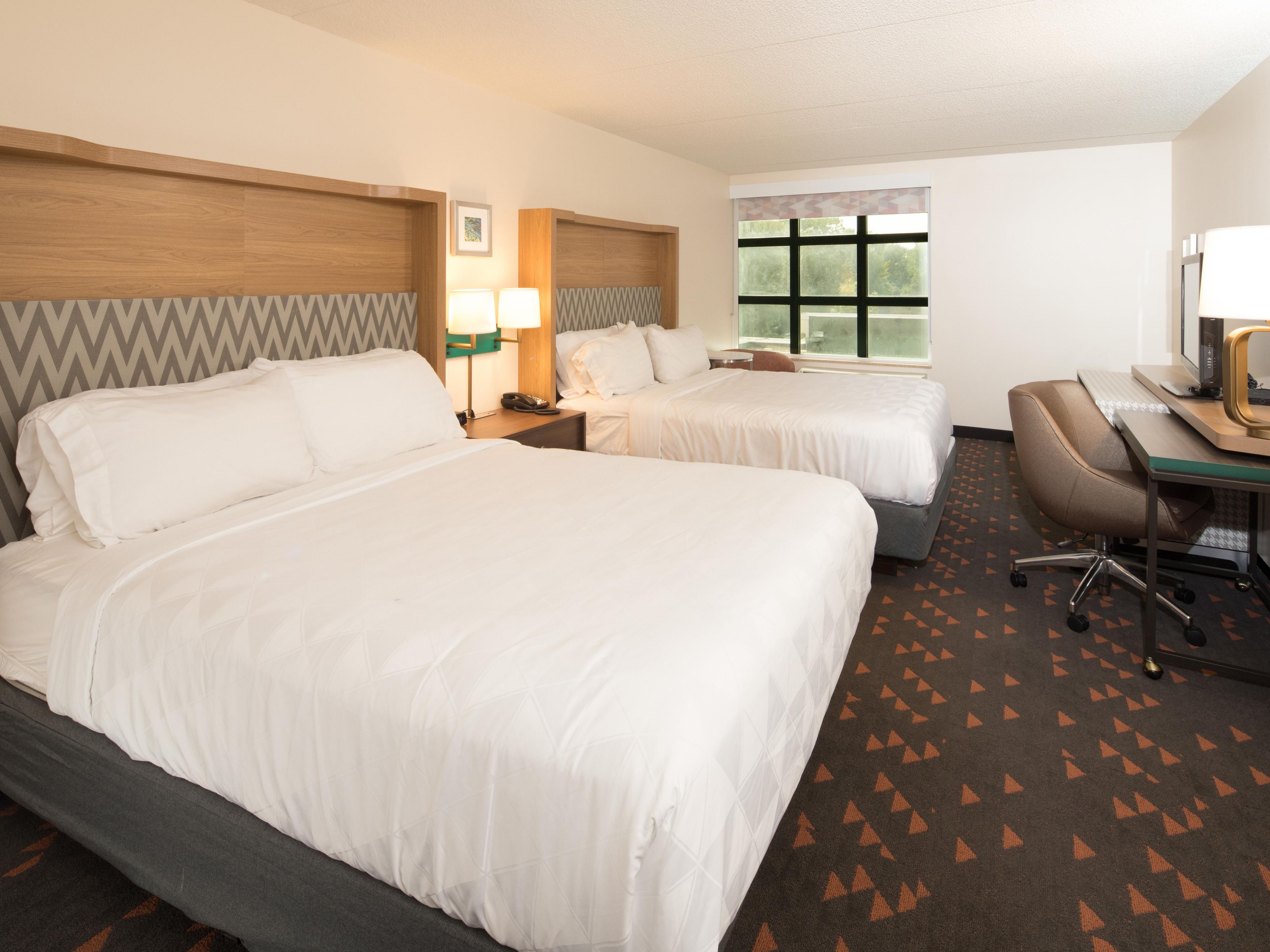 Enjoy 2 queen bed standard guest room with complimentary WIFI