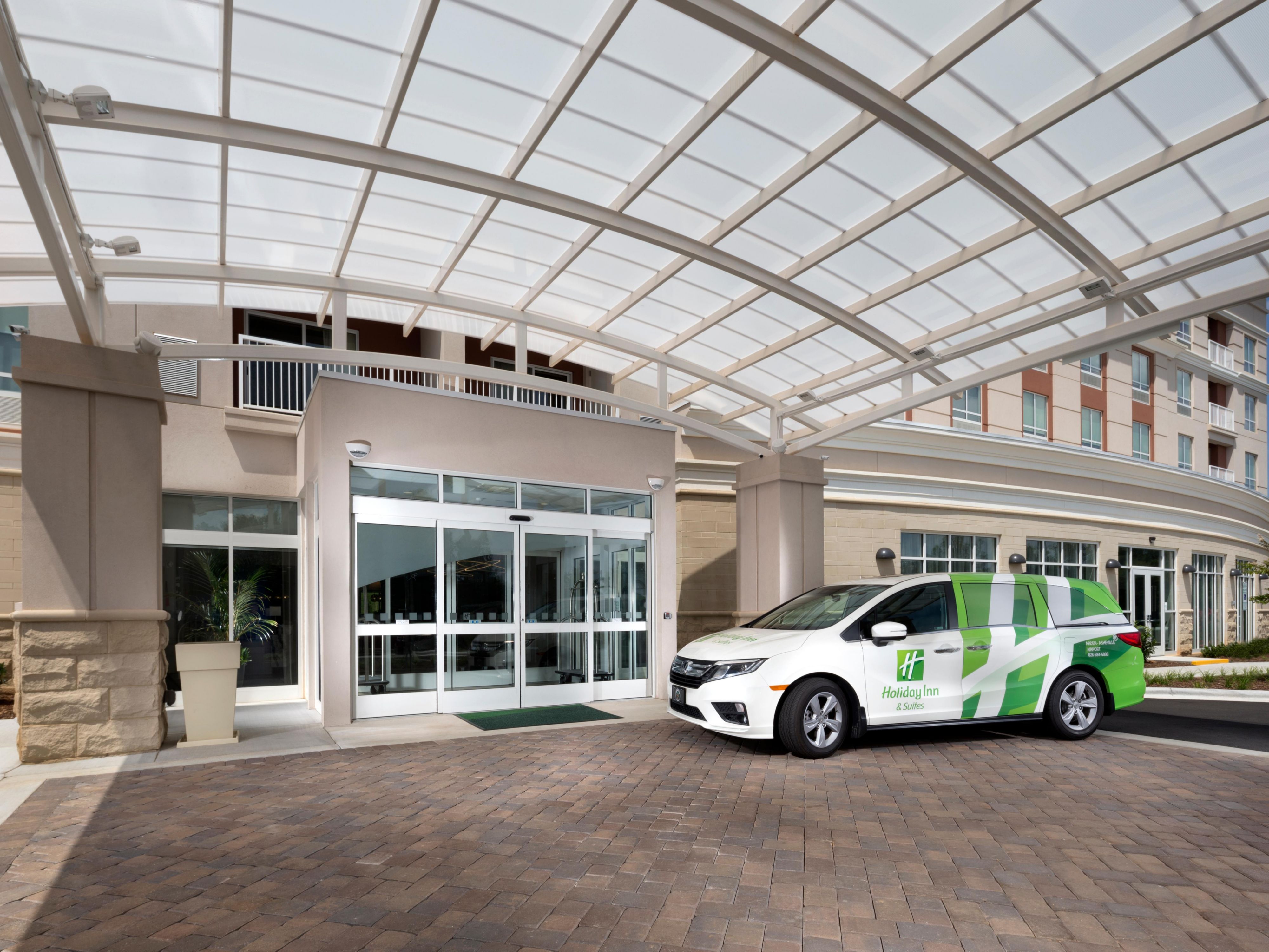 Here at the Holiday Inn & Suites Arden - Asheville Airport hotel, we make your travels hassle-free with our airport shuttle operating from 6:00 AM - 10:00 PM. Please contact the hotel front desk at least 24 hours in advance to confirm your transportation schedule. Enjoy seamless travel and peace of mind when you stay with us!