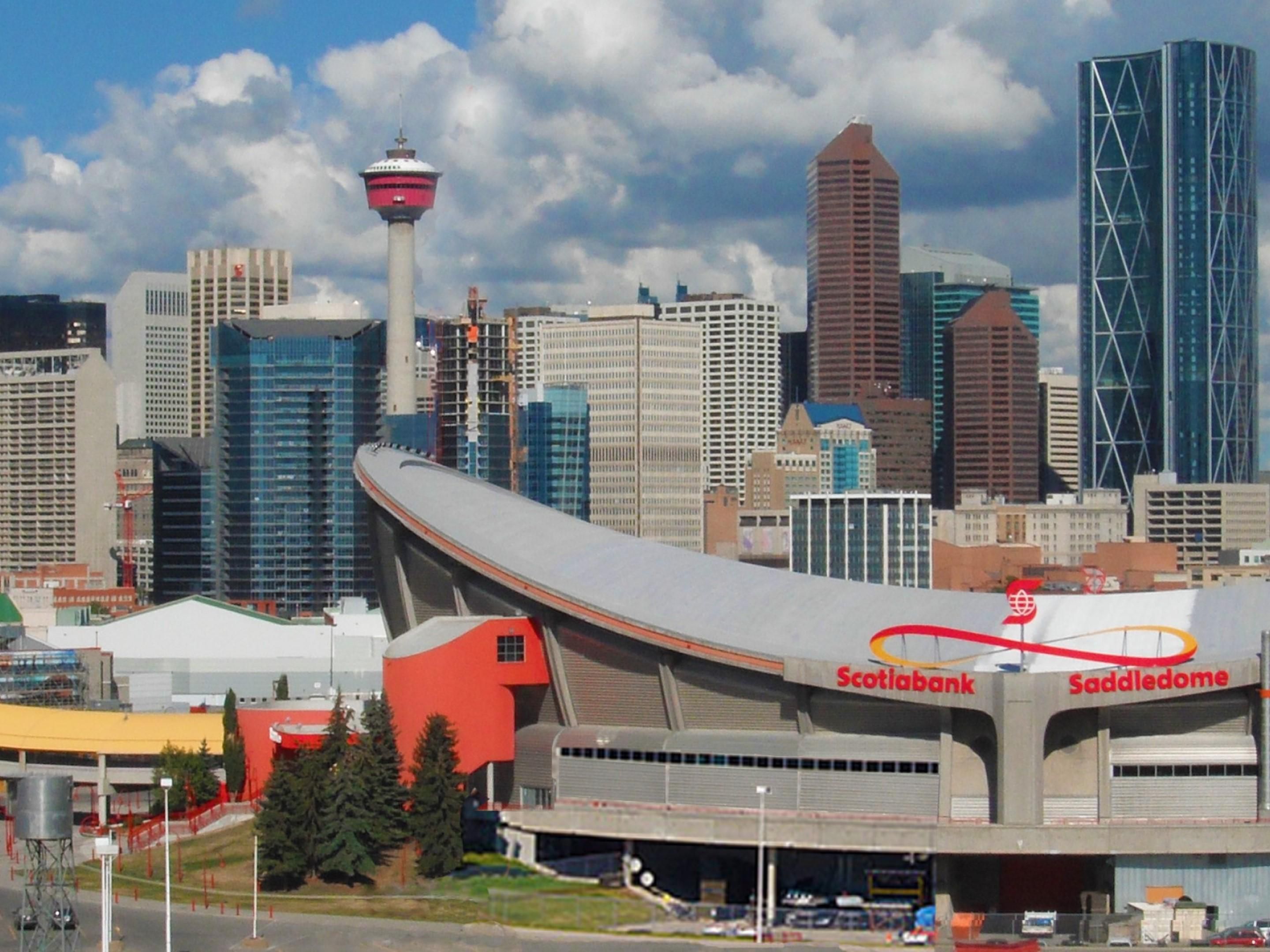 Home of the NHL's Calgary Flames, AHL's Calgary Wranglers, WHL's Calgary Hitmen and NLL's Calgary Roughnecks. Scotiabank Saddledome has something for the sports fans and concert goers.