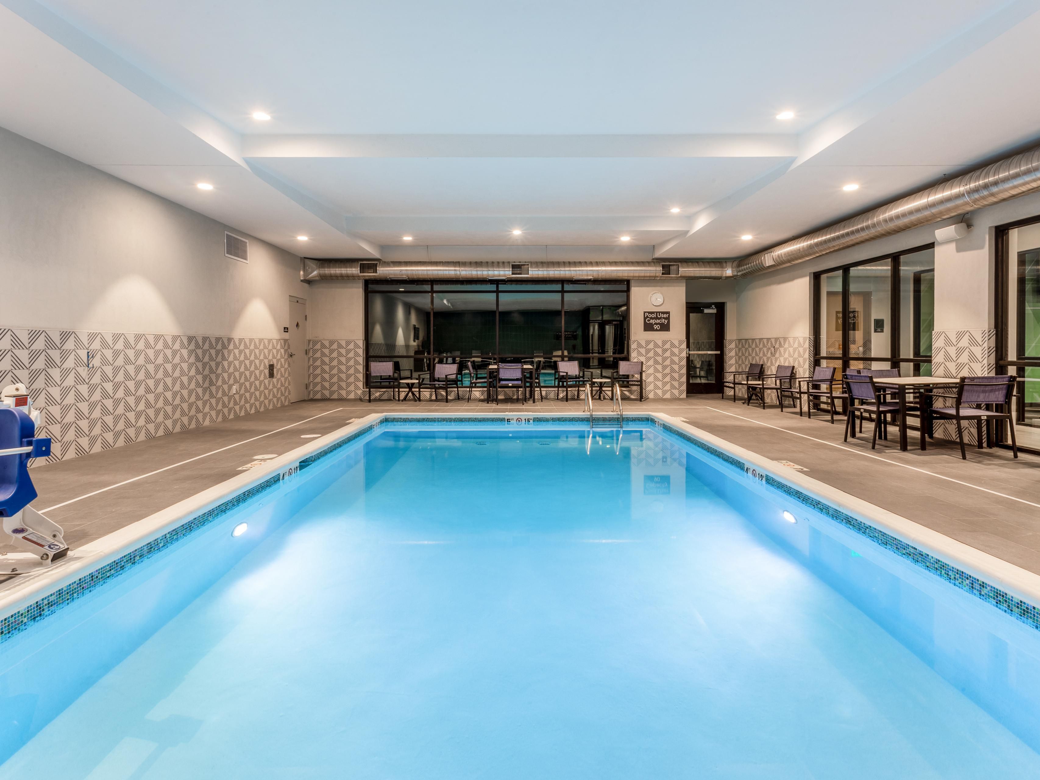 Dive into fun at our Cedar Falls hotel with a refreshing dip in our heated indoor pool, open daily from 7:00 AM to 11:00 PM. Whether you're splashing with family or unwinding after a long day, it's the perfect spot to relax and make lasting memories. 