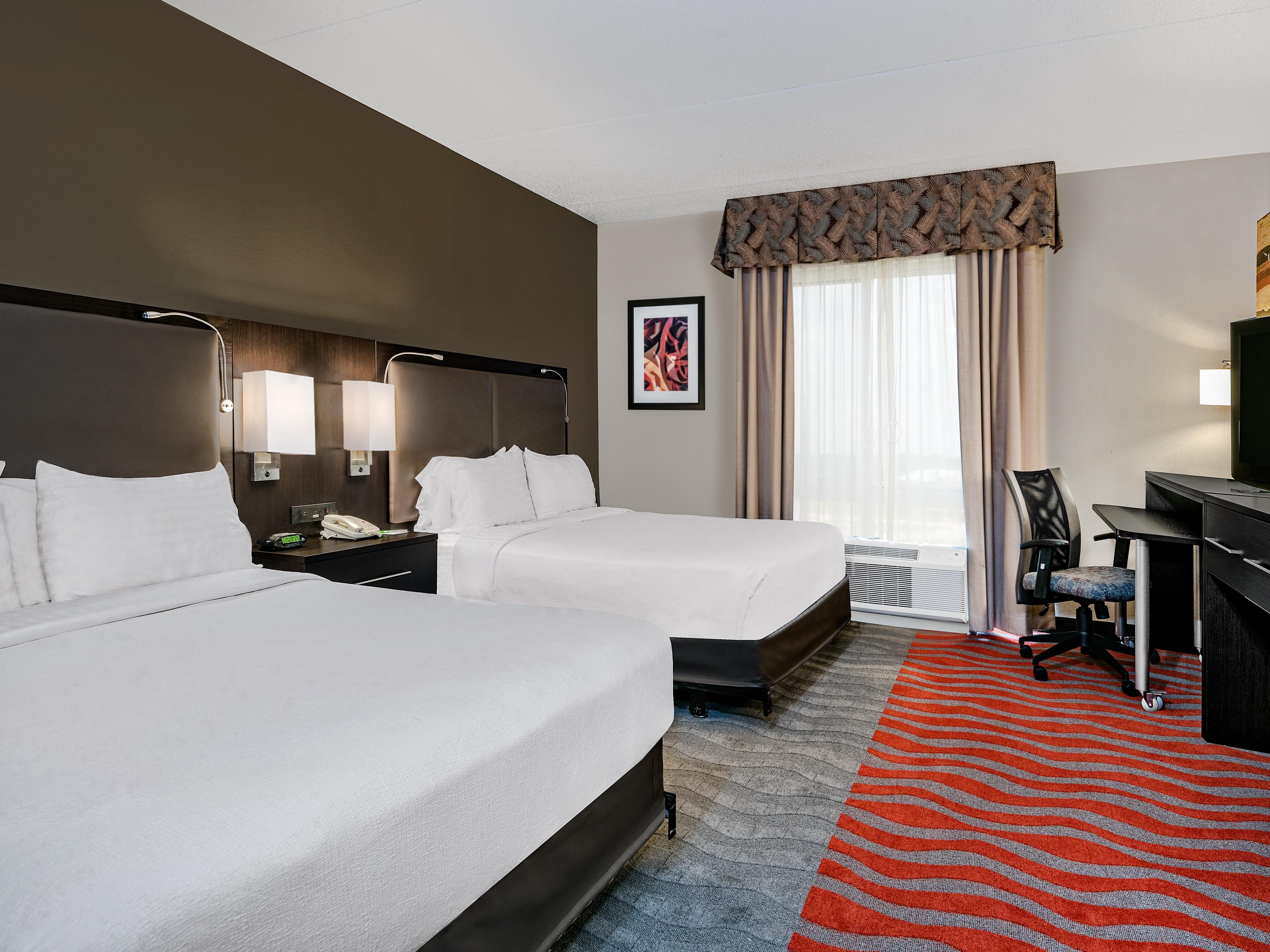 Rest comfortably in our spacious double room, ideal for families