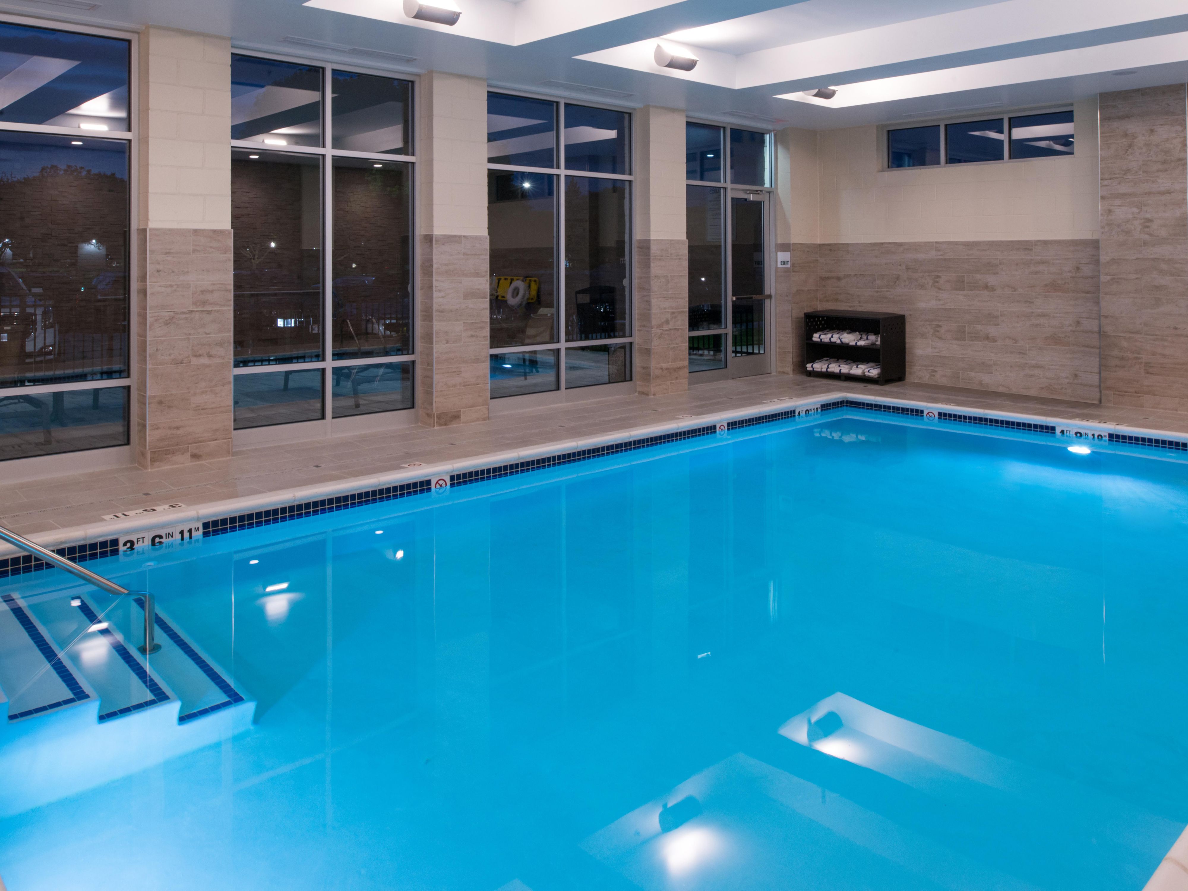 Start your day with a refreshing dip in our heated indoor pool. Bring the family back down for some evening fun after a busy day in the town. Our pool has ADA-compliant pool lifts so everyone can join in the fun. 