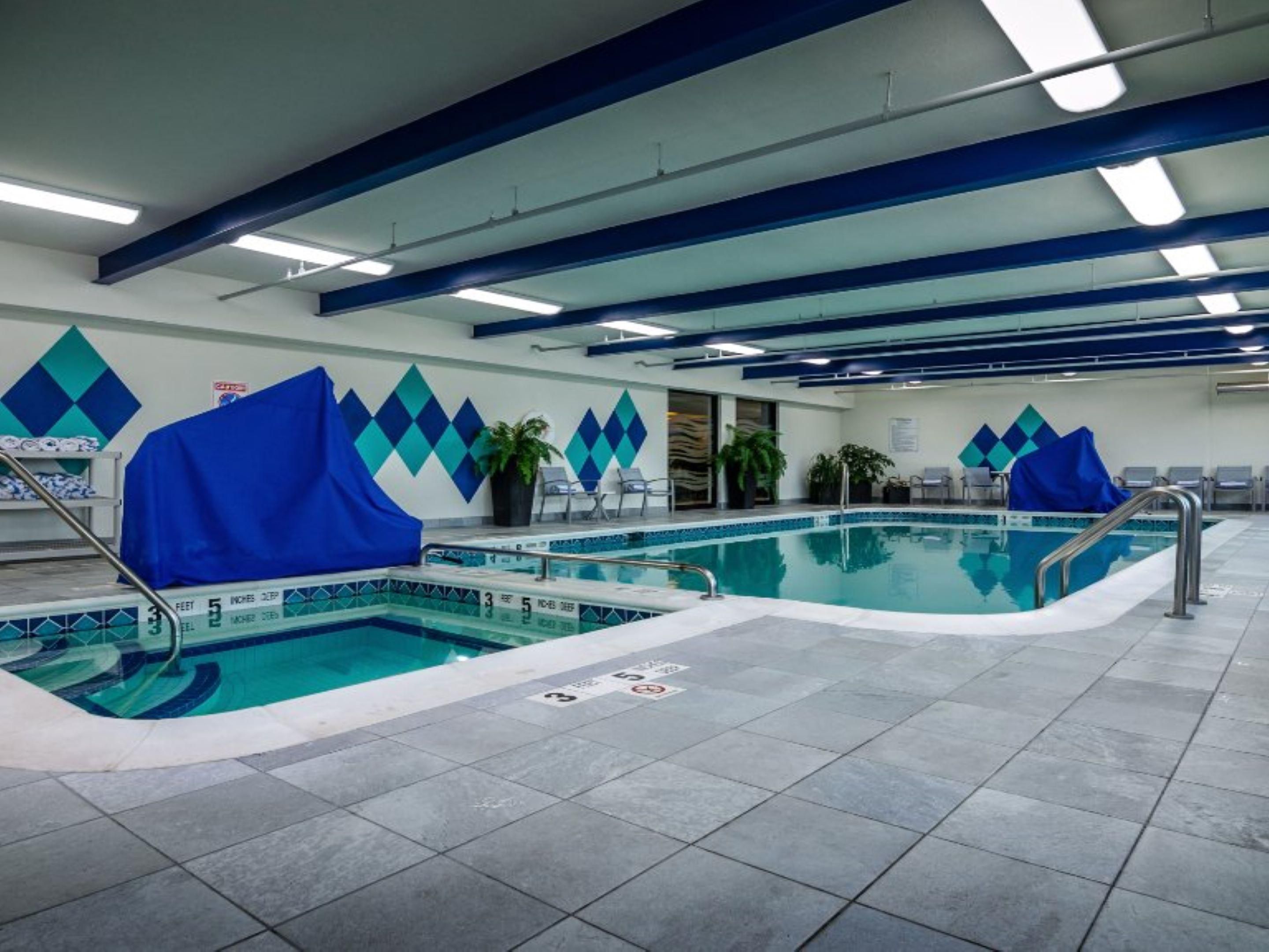 The only thing better than a hotel in Liverpool, NY with an indoor pool, is a hotel in Liverpool, NY with a heated pool right next to a whirlpool jacuzzi! Get your workout in, splash up some fun with the family or simply decompress after a long day on the town, all before taking a relaxing dip in our indoor hot tub.