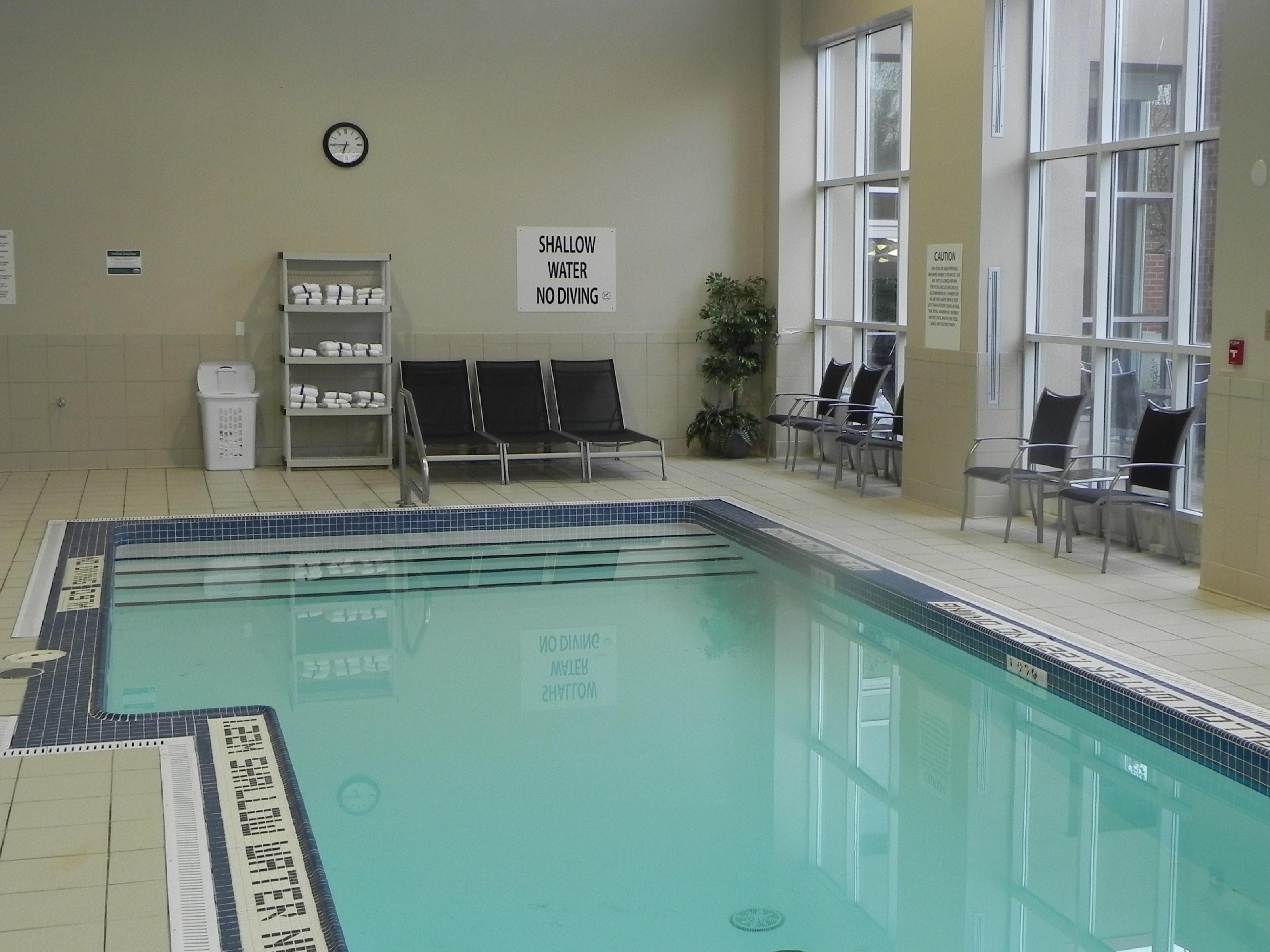 Our pool awaits you whether you want to get a few laps in for your workout or if you are just looking for relaxing swim to let the worry of the days float away!