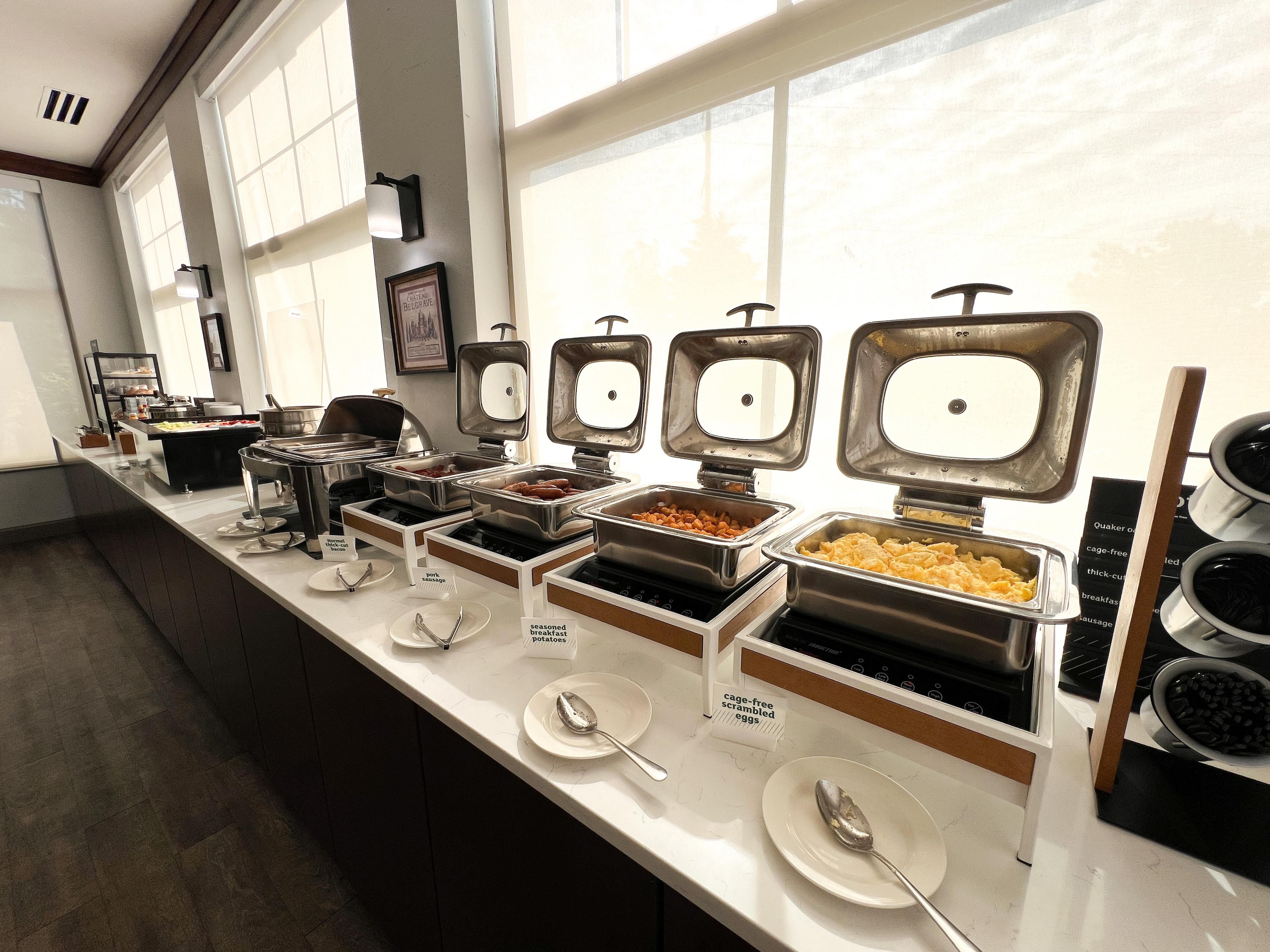 Enjoy breakfast when you stay with us for just $5 per person! IHG reward members eat free! So start your day right and dine with us.