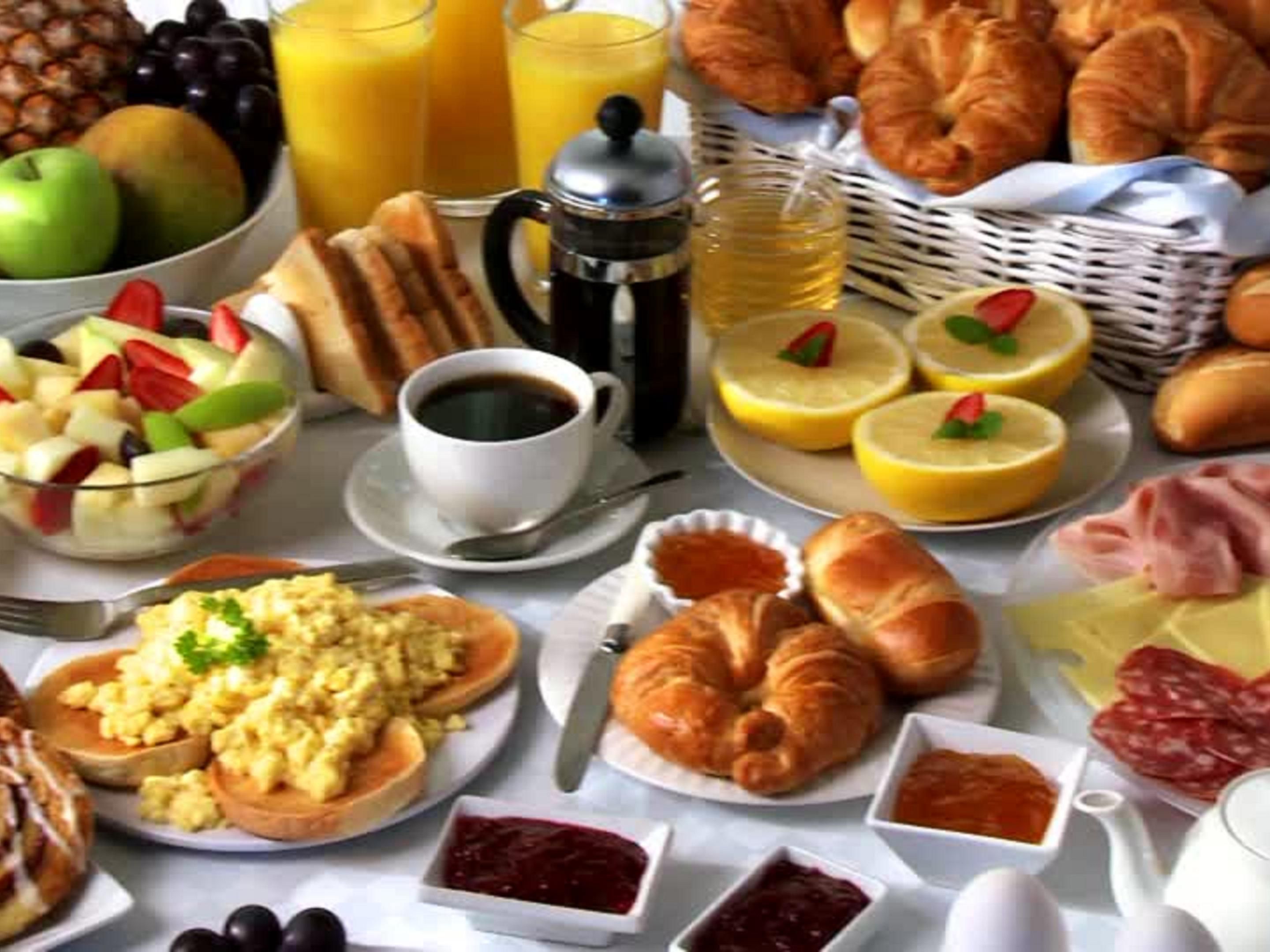 Start the day with our breakfast served daily, featuring a range of delicious hot and cold items -- sure to please everyone!
