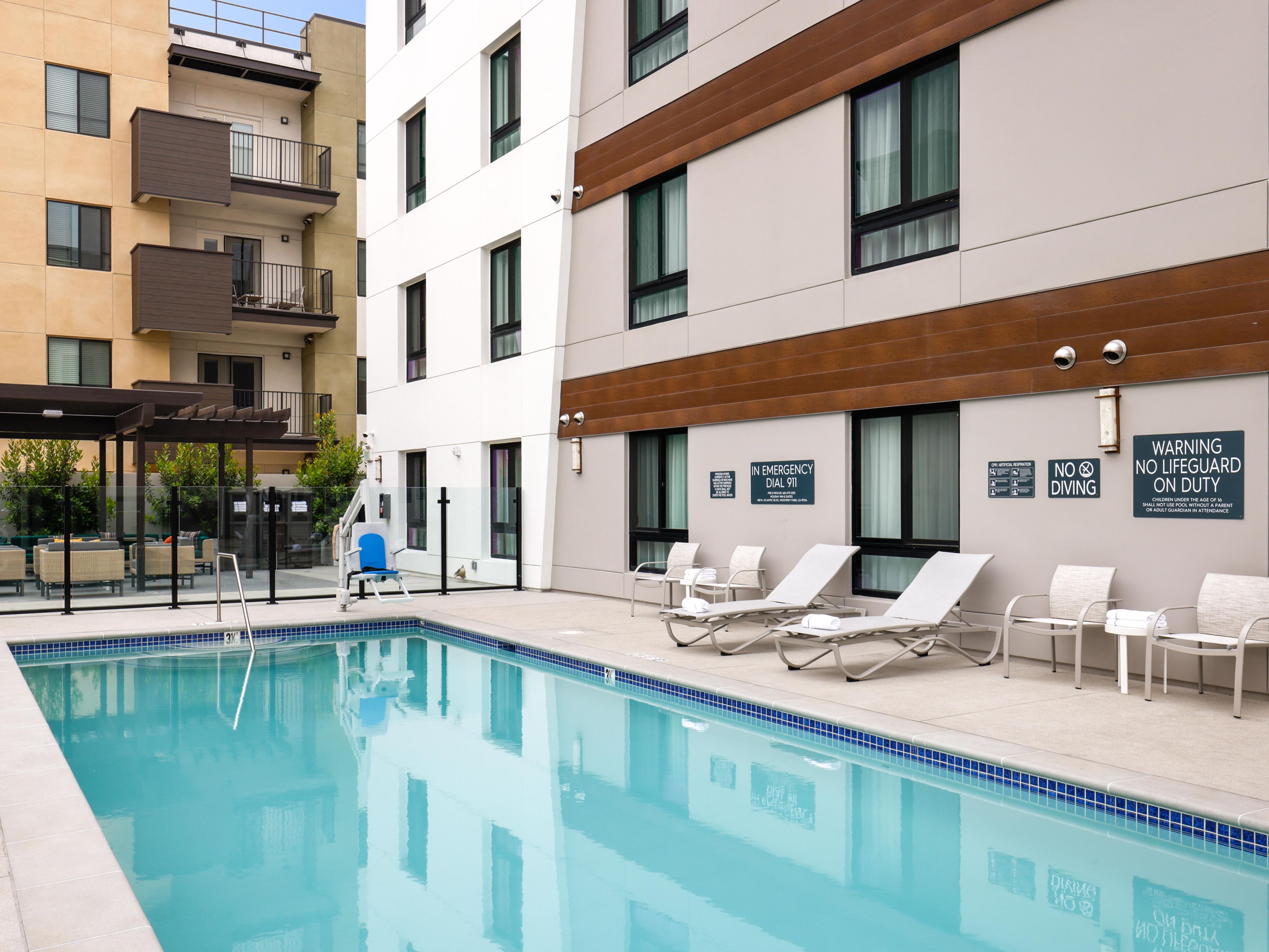 Relax, soak under the sun, and spend your day in our outdoor pool.