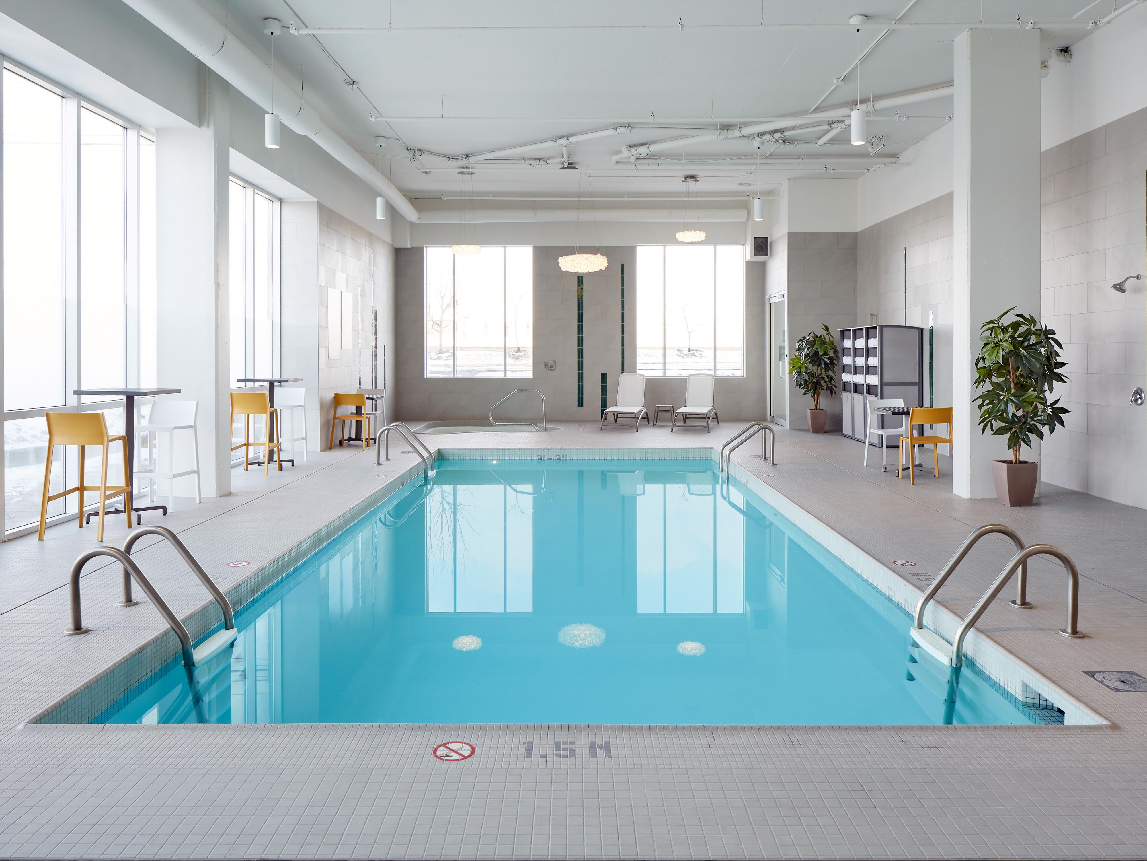 Our indoor swimming pool is the perfect escape for your health.