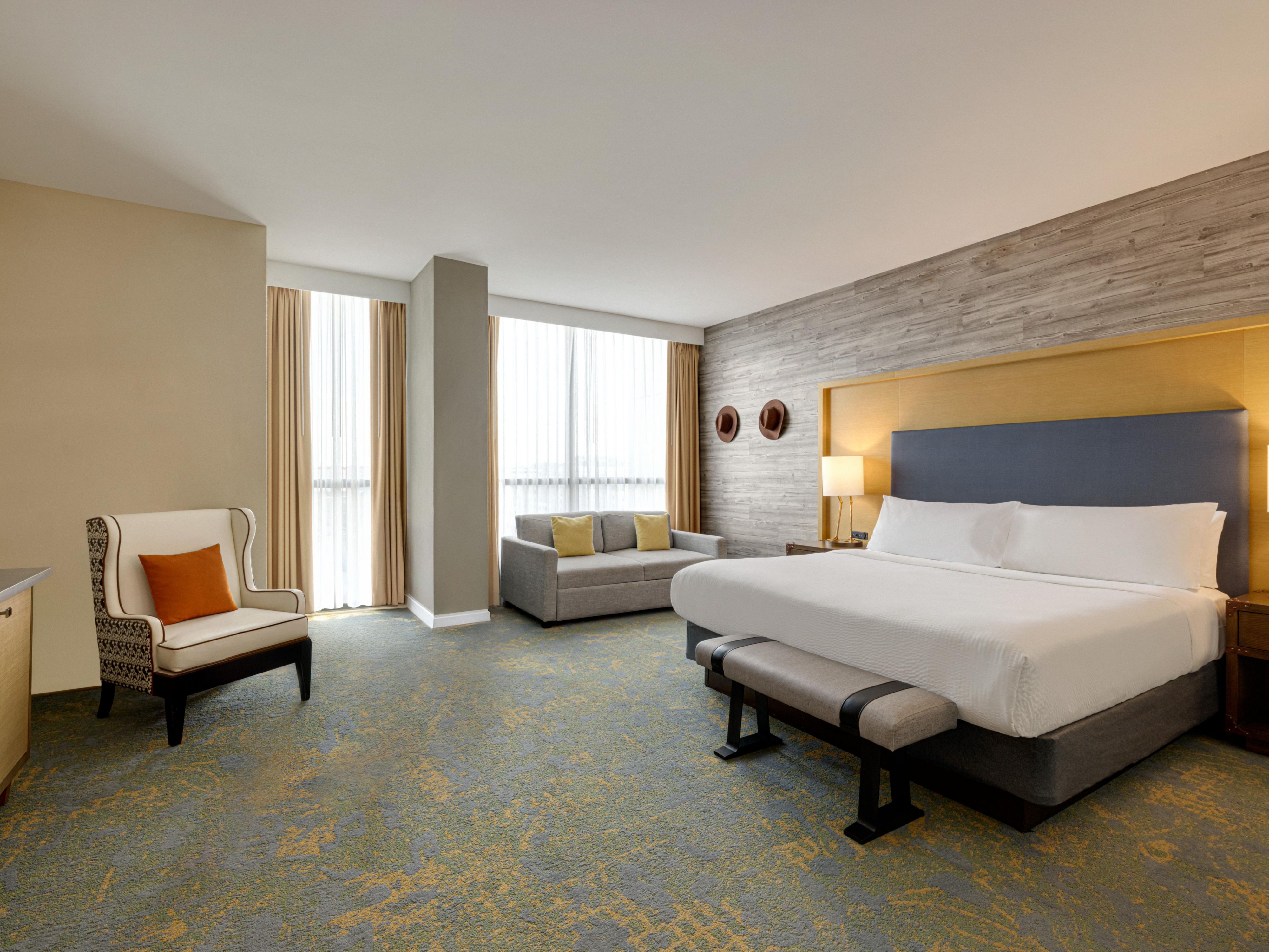 Our room offers comfortable space.