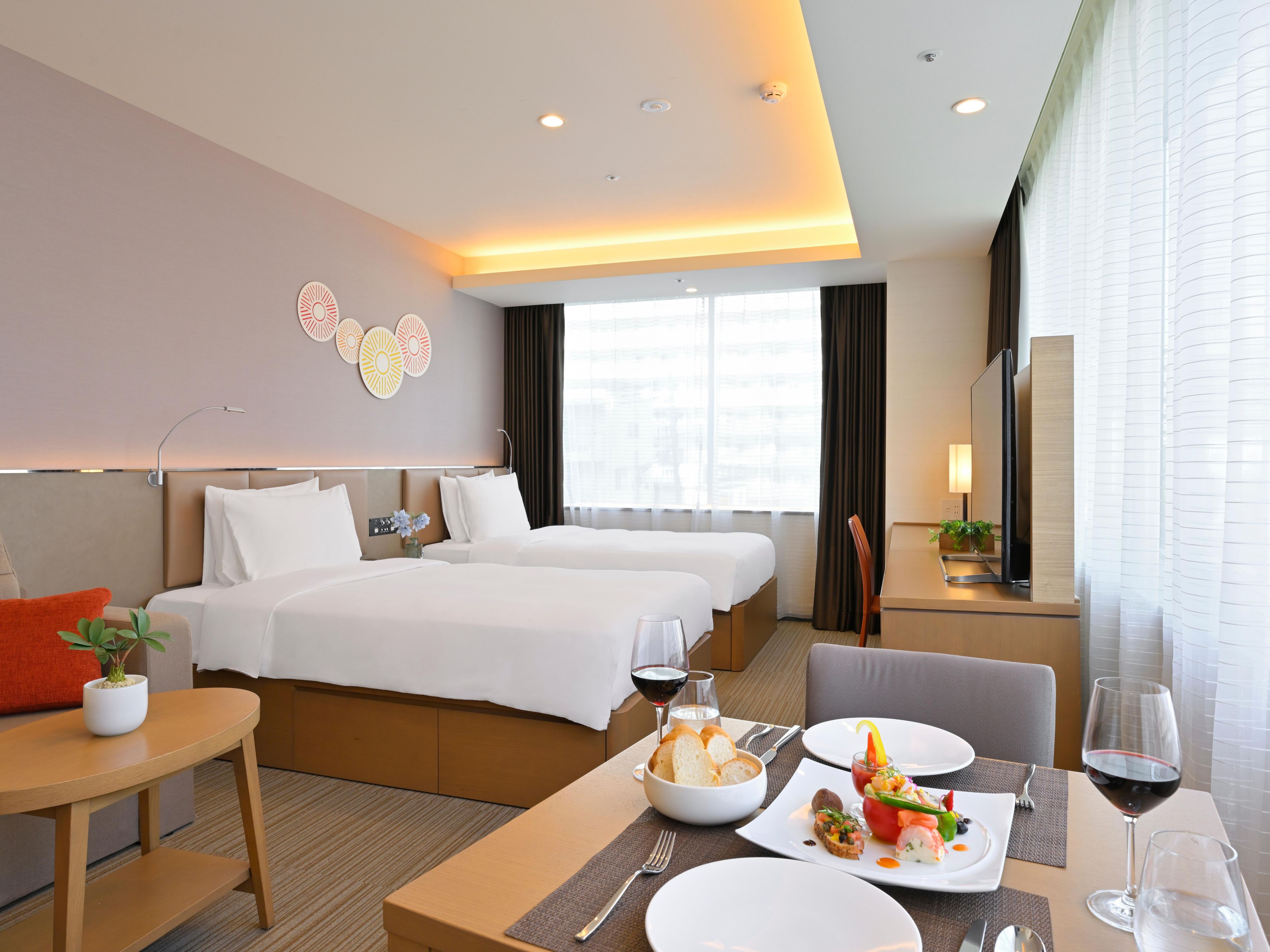 Suite type allows you to enjoy cooking in your room's kitchen.