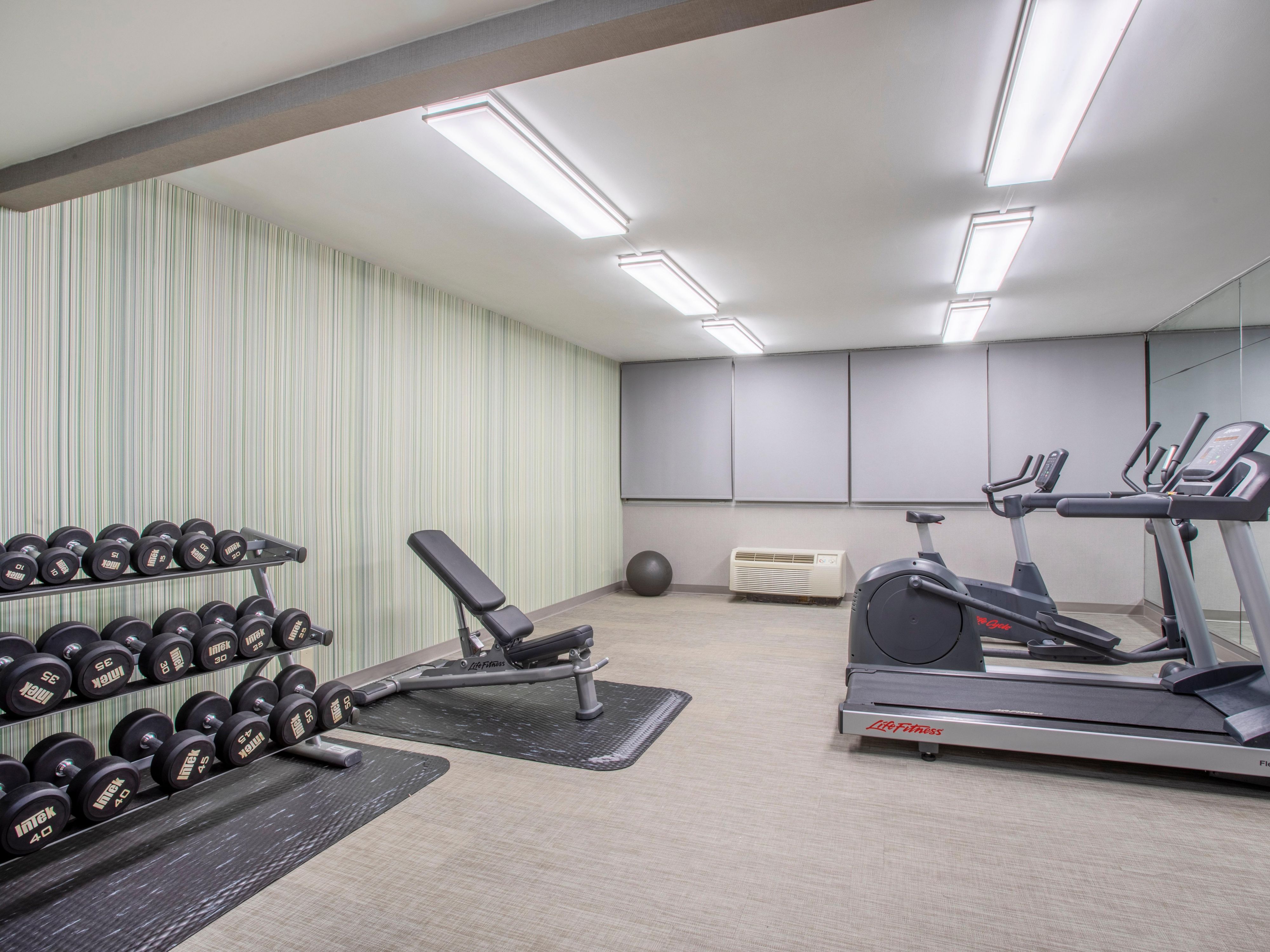 Get your sweat on in our complimentary, fully equipped Fitness Center.
