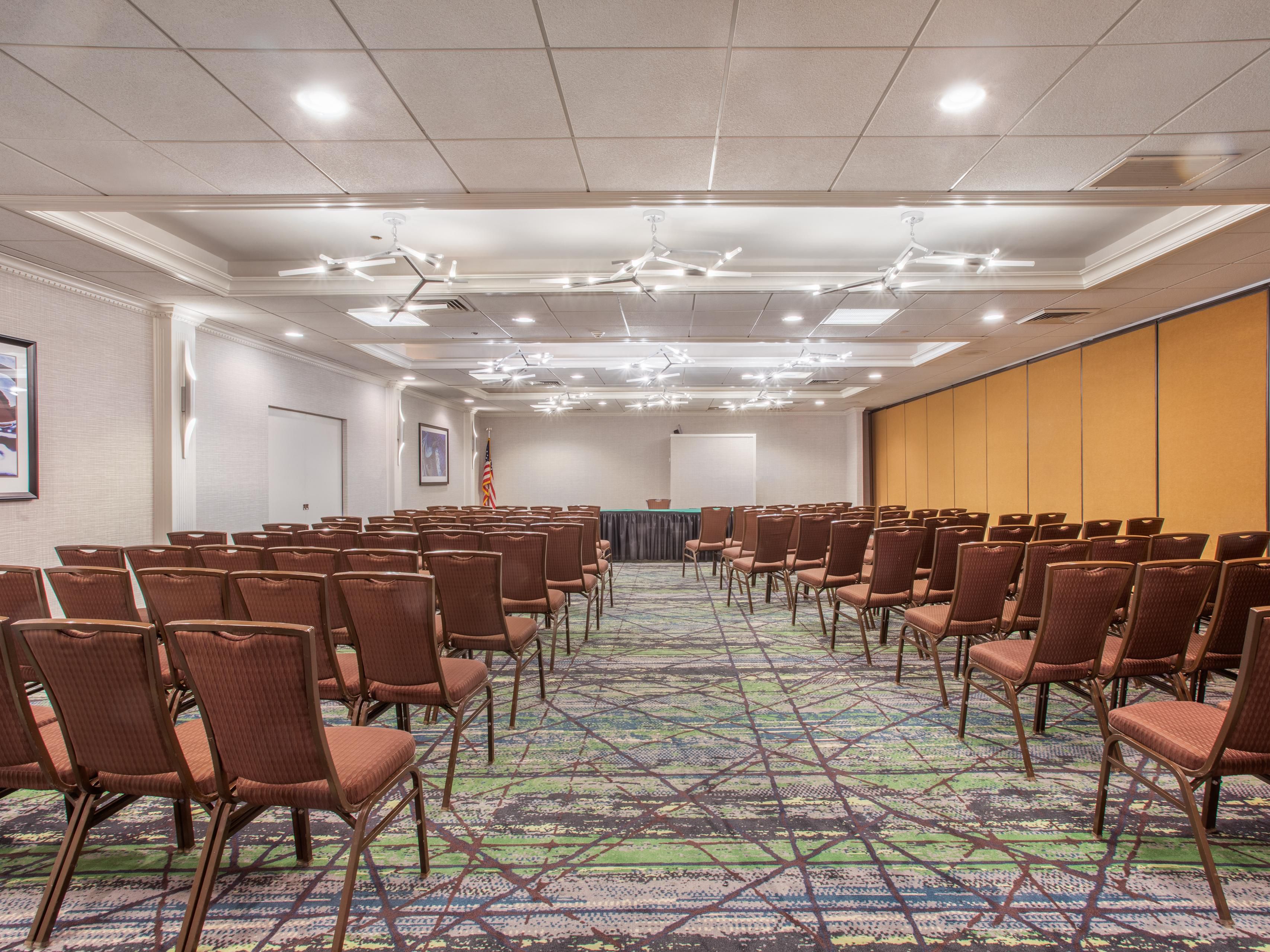 With three flexible meeting rooms, free Wi-Fi access, full-service catering, and sophisticated AV equipment, we're well-equipped to host conferences and social gatherings in Parsippany, NJ. Let the hotel's dedicated staff help you start planning today.