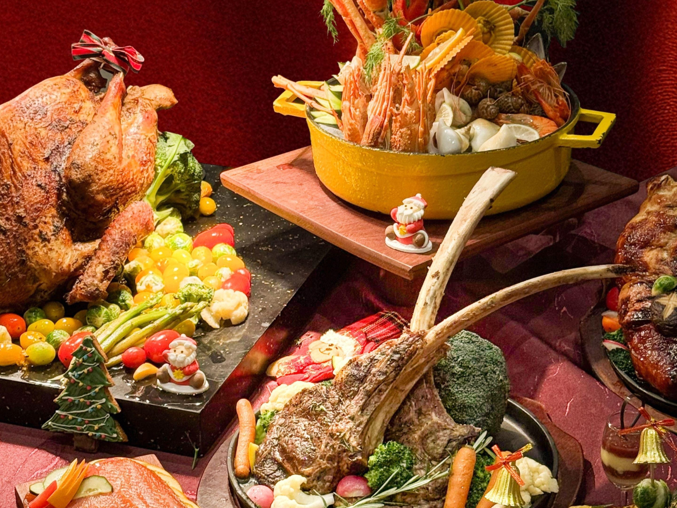 Step into a world of festive flavors and joyful moments with our Christmas Delight Buffet, where every dish tells a story of warmth, tradition, and indulgence. From golden roasts and fresh seafood to decadent desserts that sparkle with holiday magic, this is more than a meal—it’s a celebration of togetherness.