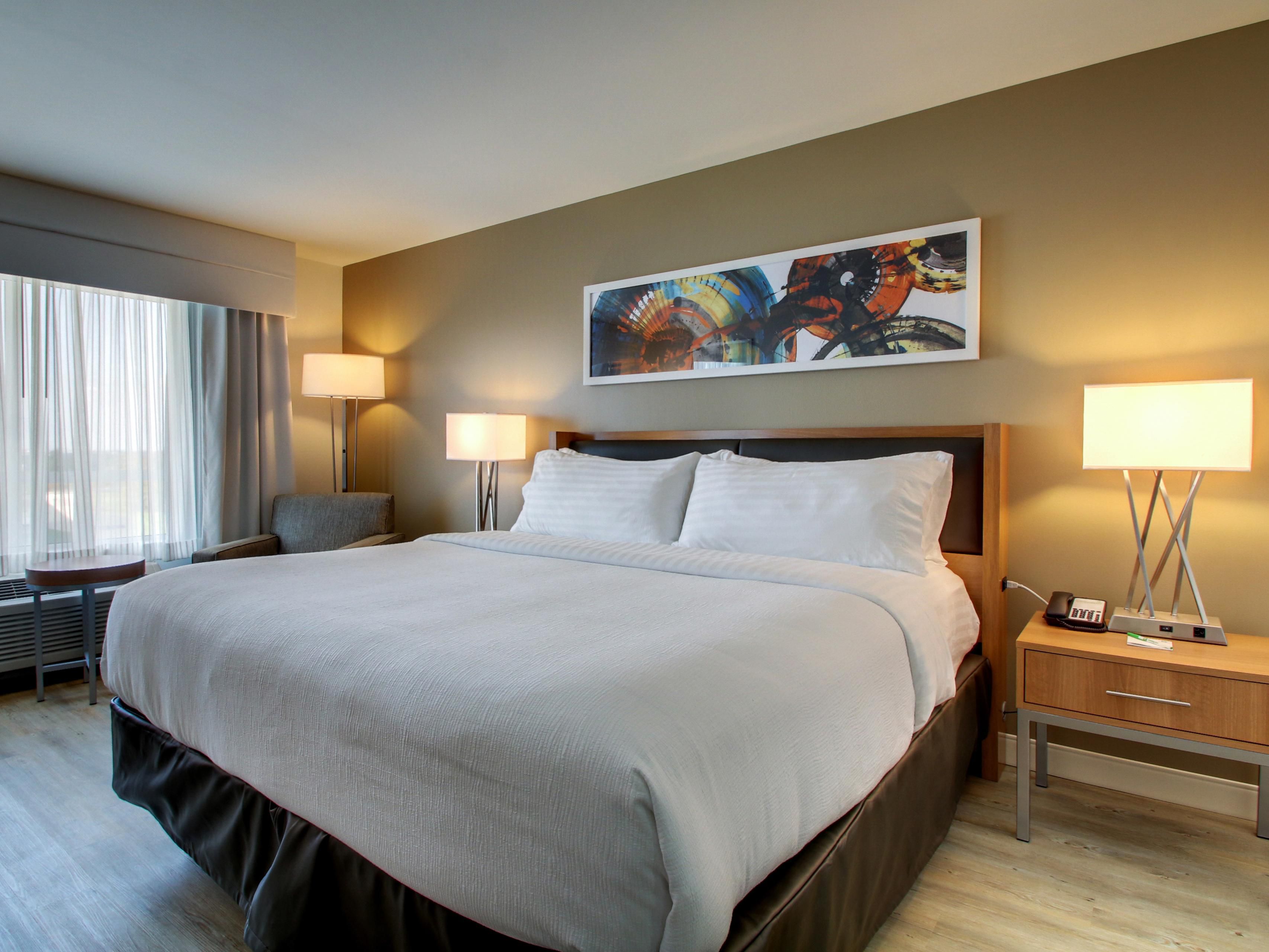 Spacious Standard King Room with luxurious amenites