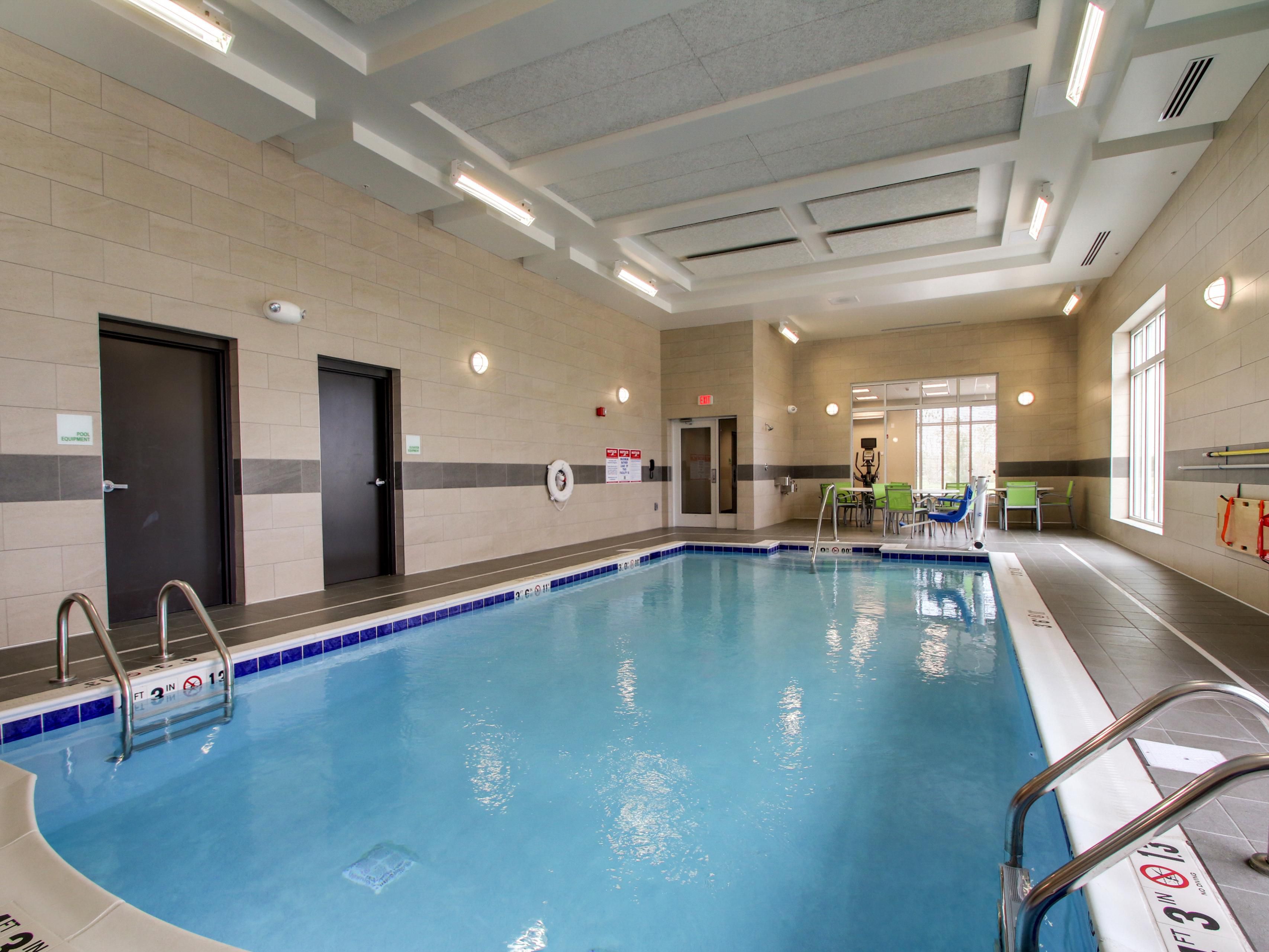 You can take a dip in the pool, rain or shine, here in Peoria.