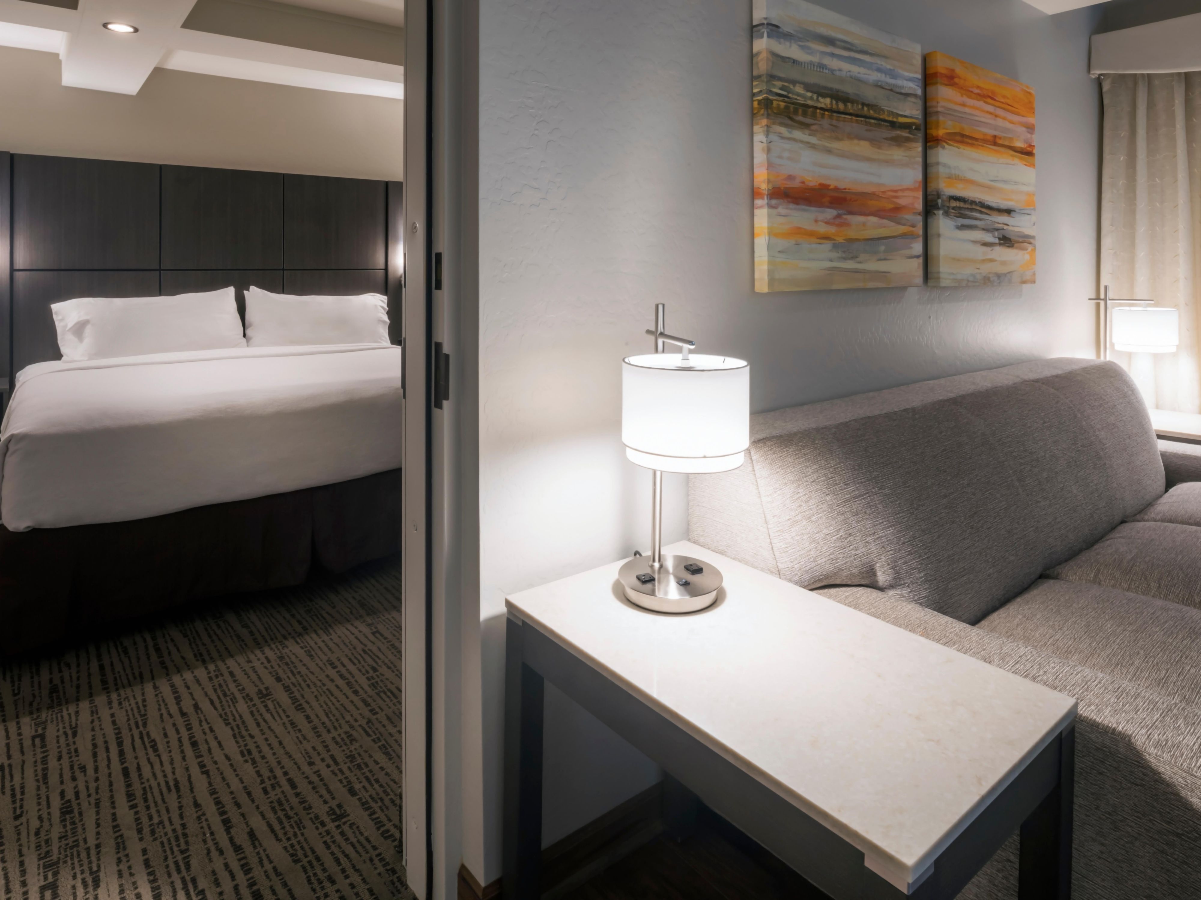 Spread out and relax! Every room features a cozy bedroom with a separate living area and a sleeper sofa.