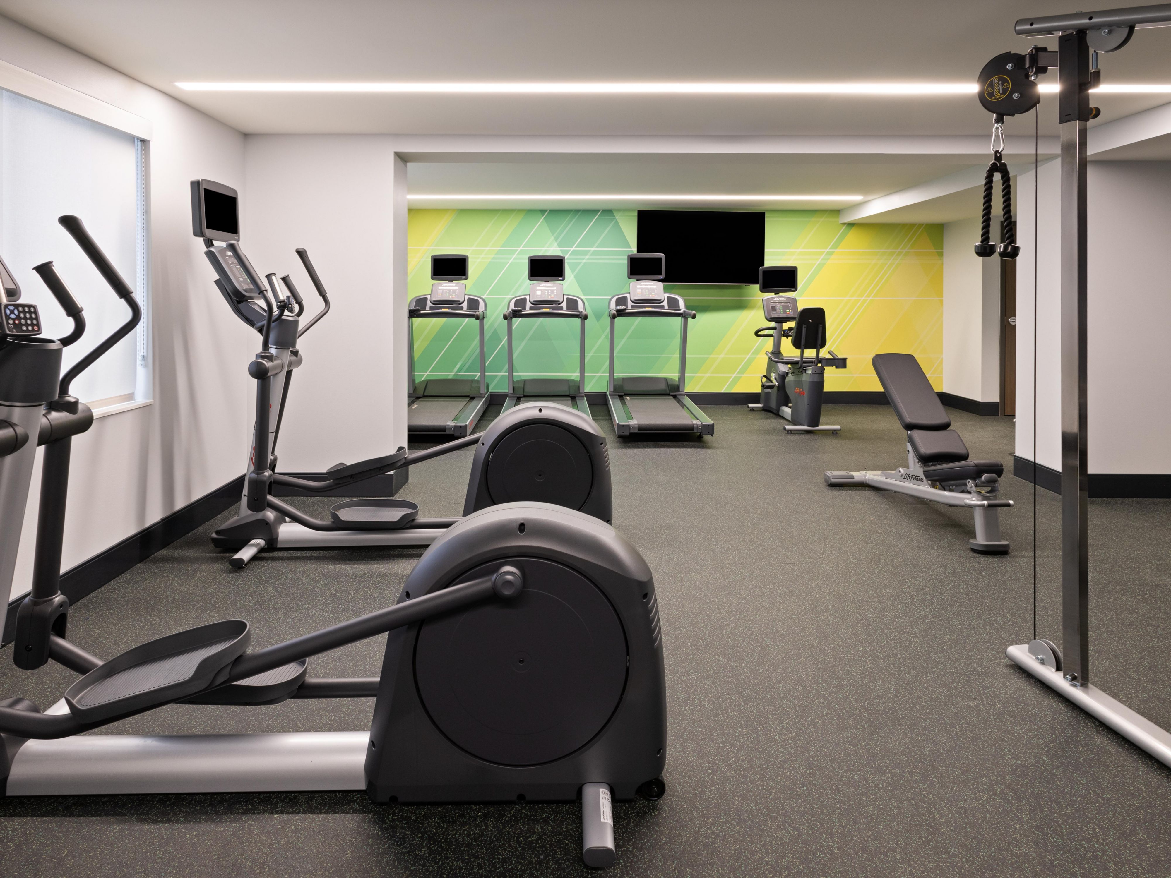 Work up a sweat in the Fitness Center.