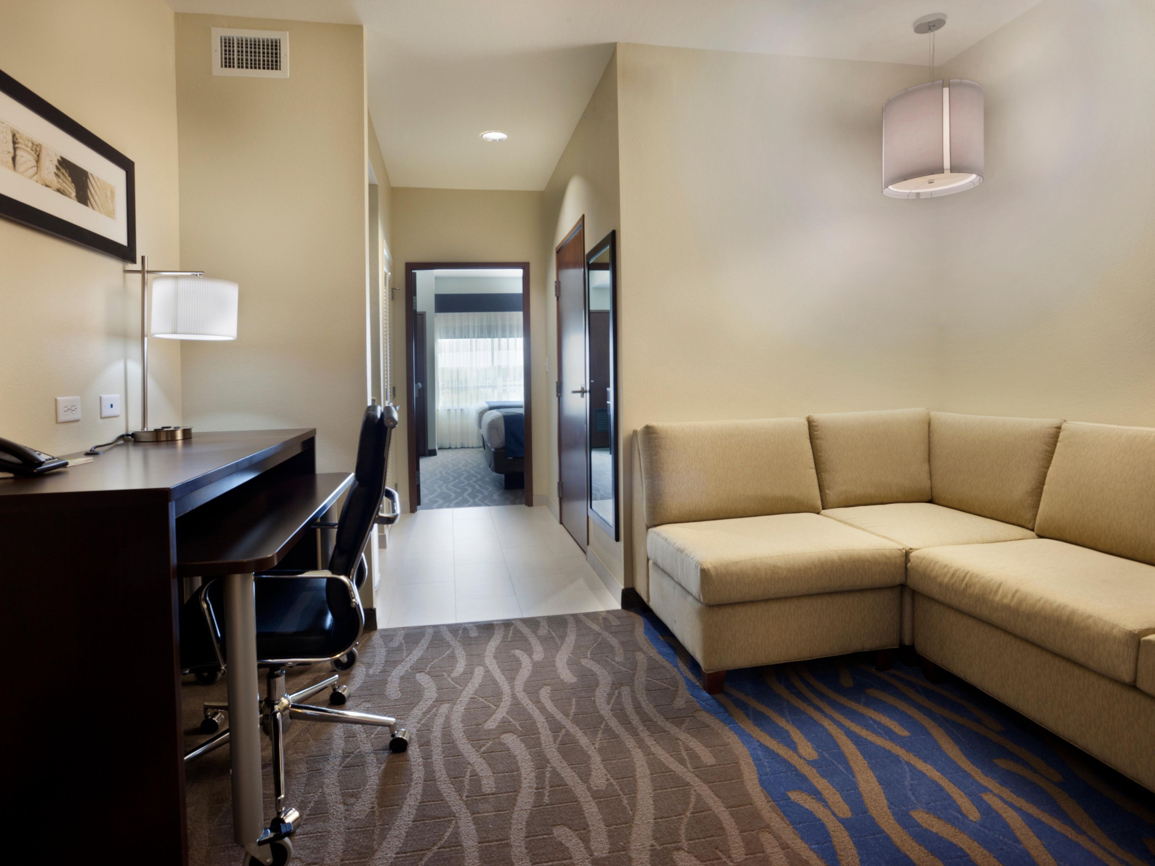 Experience ultimate comfort in our spacious accommodations. Thoughtfully designed with a generous layout, our rooms and suites offer plenty of space to relax and recharge after a busy day. With a warm and well-appointed atmosphere, they’re ideal for both business and leisure travelers alike.