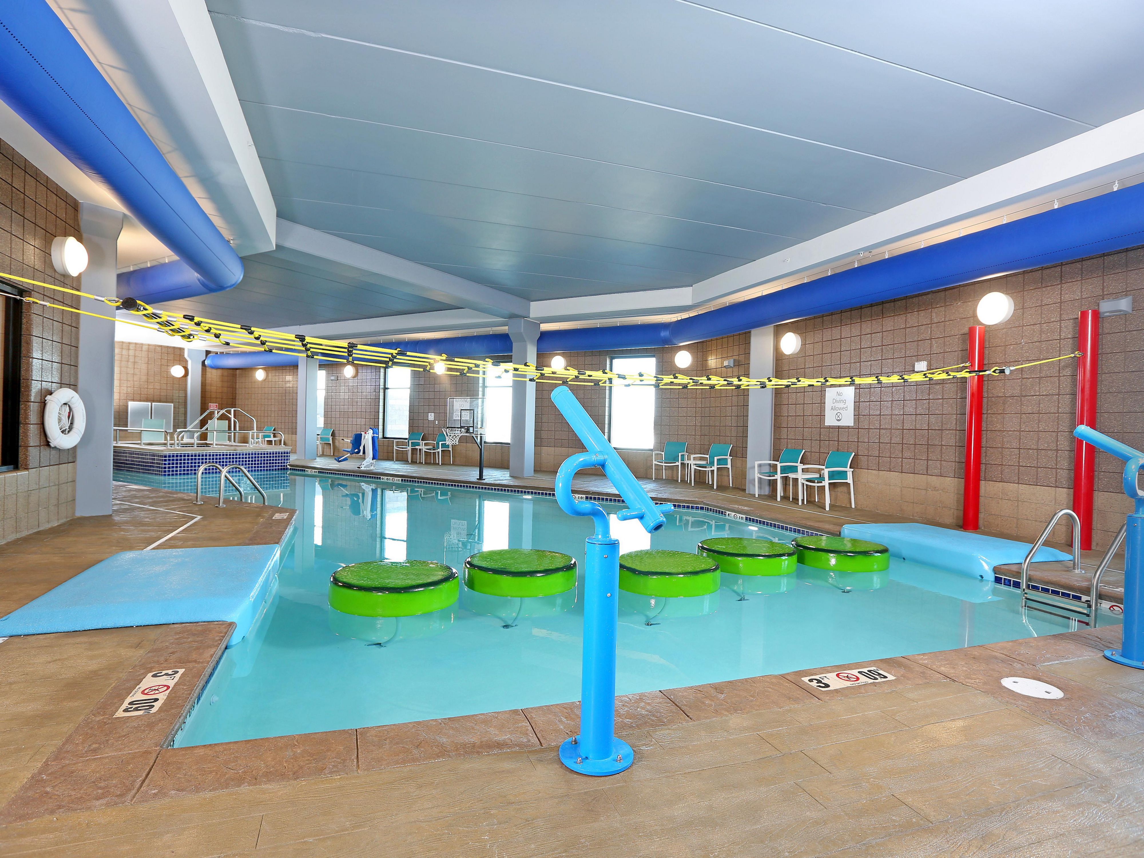 Our dog-friendly hotel features thoughtful amenities to suit every need. Dine at our onsite restaurant and bar where kids eat free, stay active in our 24-hour Fitness Center, and unwind at our indoor pool and hot tub. With self-serve laundry, a free airport shuttle, free Wi-Fi, and free parking, we go the extra mile to provide a hassle-free stay.