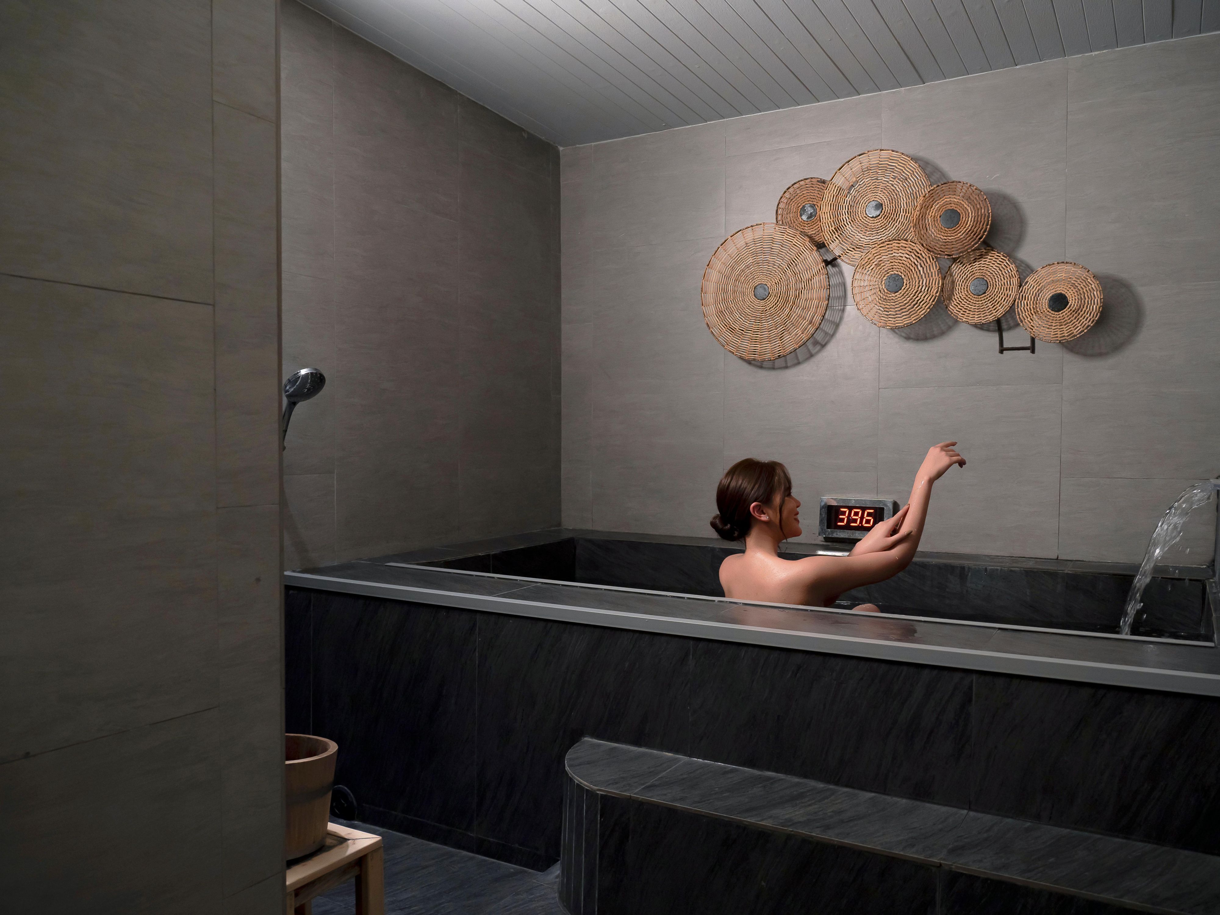 Unwind in our serene Onsen room, where natural mineral waters soothe your body and mind. Designed for ultimate relaxation, the tranquil setting offers a peaceful escape after a long day—perfect for recharging and refreshing your senses.