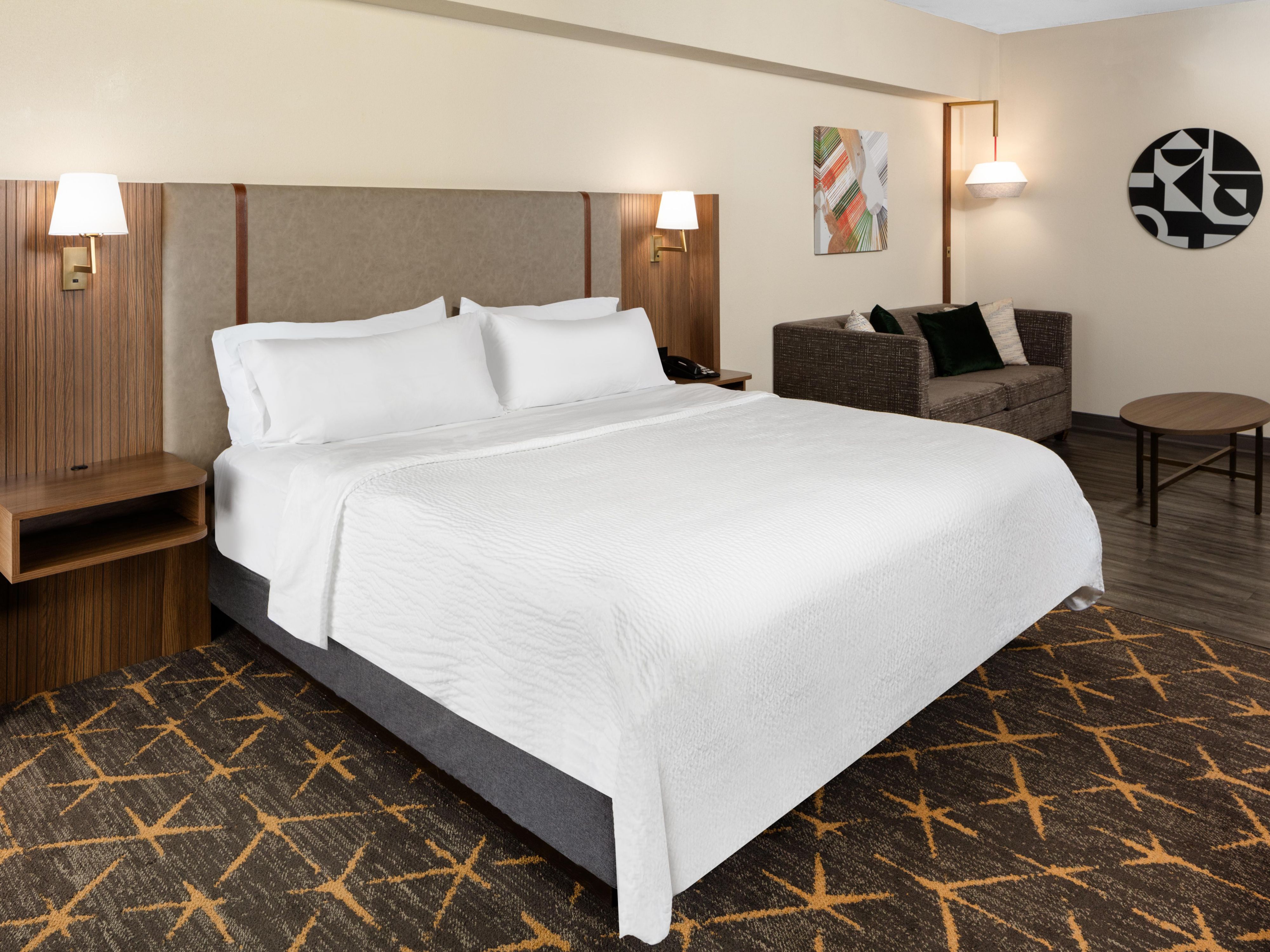 Our room offers comfortable space.