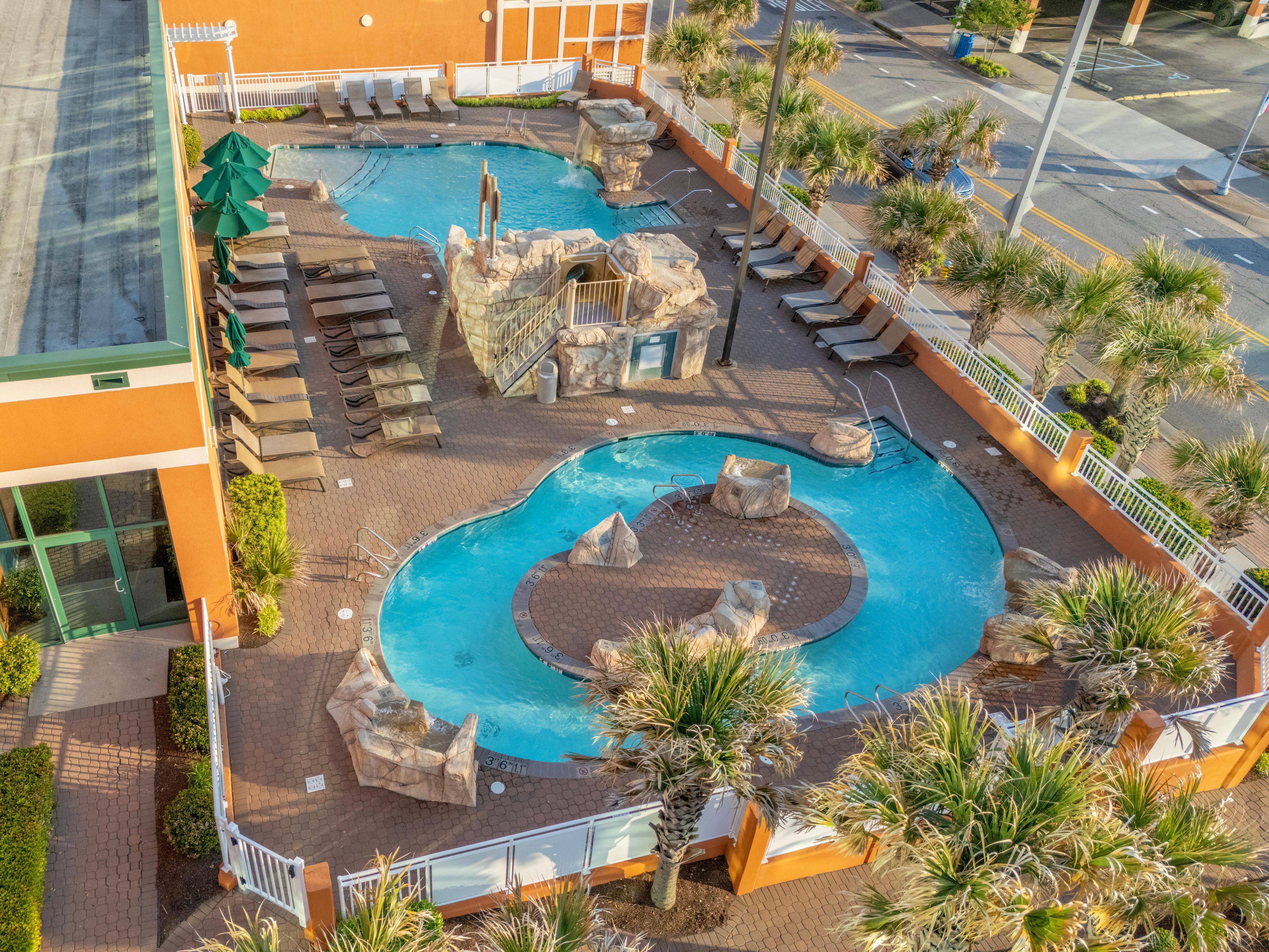 Our swimming pool is a perfect retreat for health and wellness. 