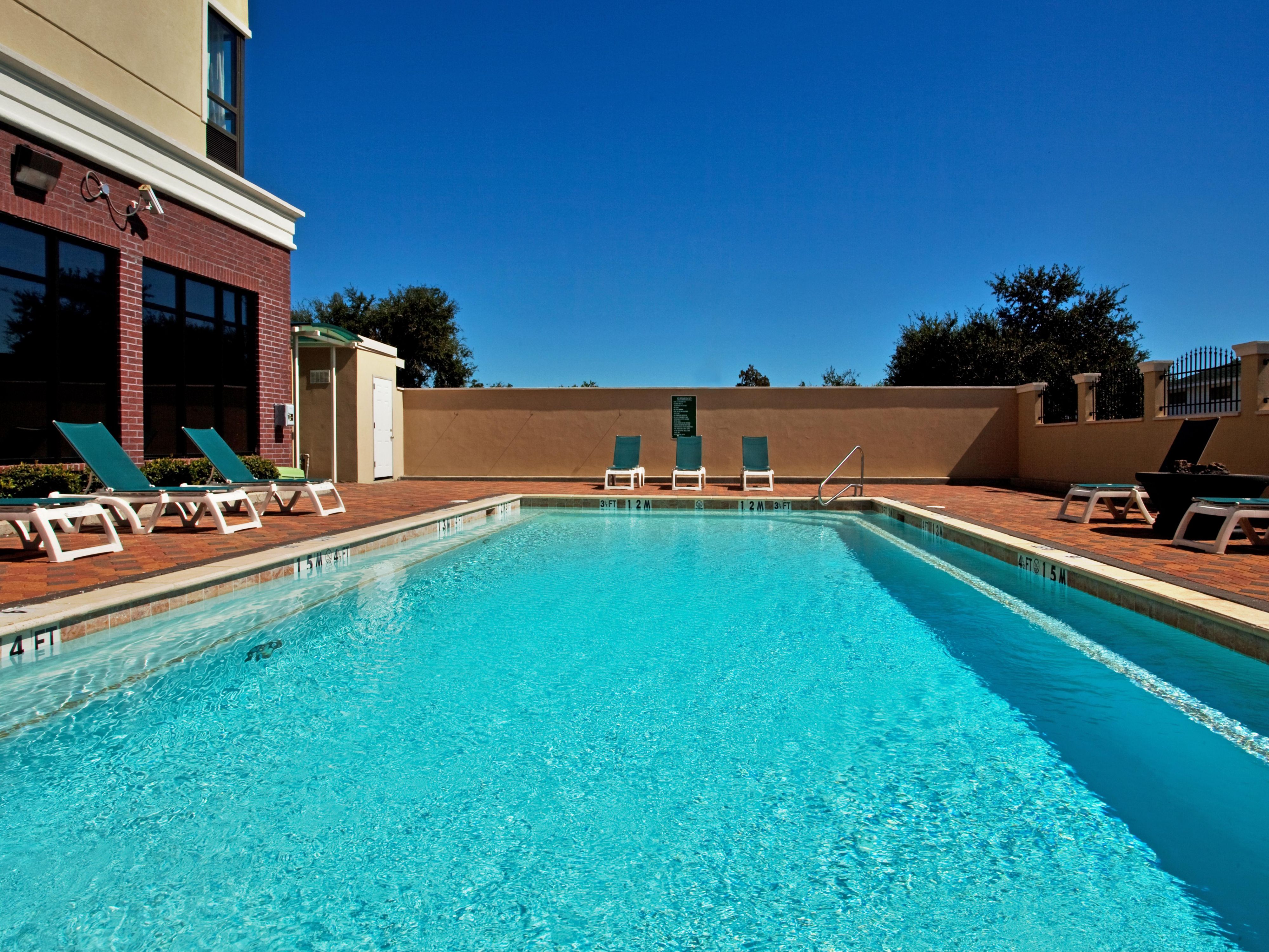 Sporting teams can relax in our pool area