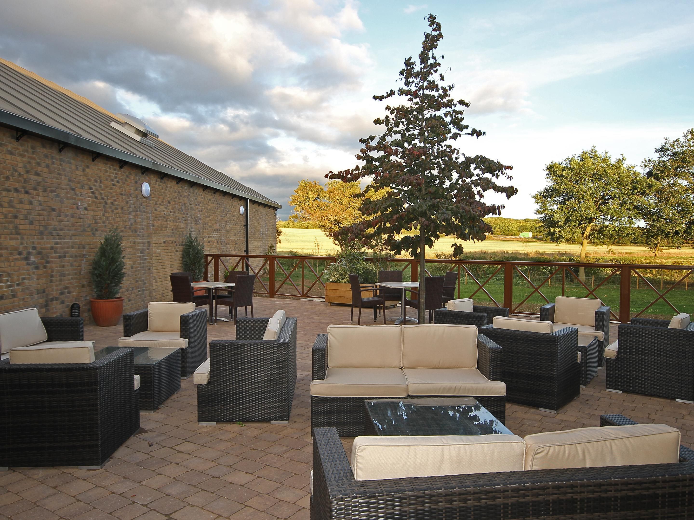 Whether it’s al fresco dining or afternoon drinks in the sun, the Terrace is the perfect spot to relax and unwind. And with stunning views across the Cambridgeshire countryside what more could you want.