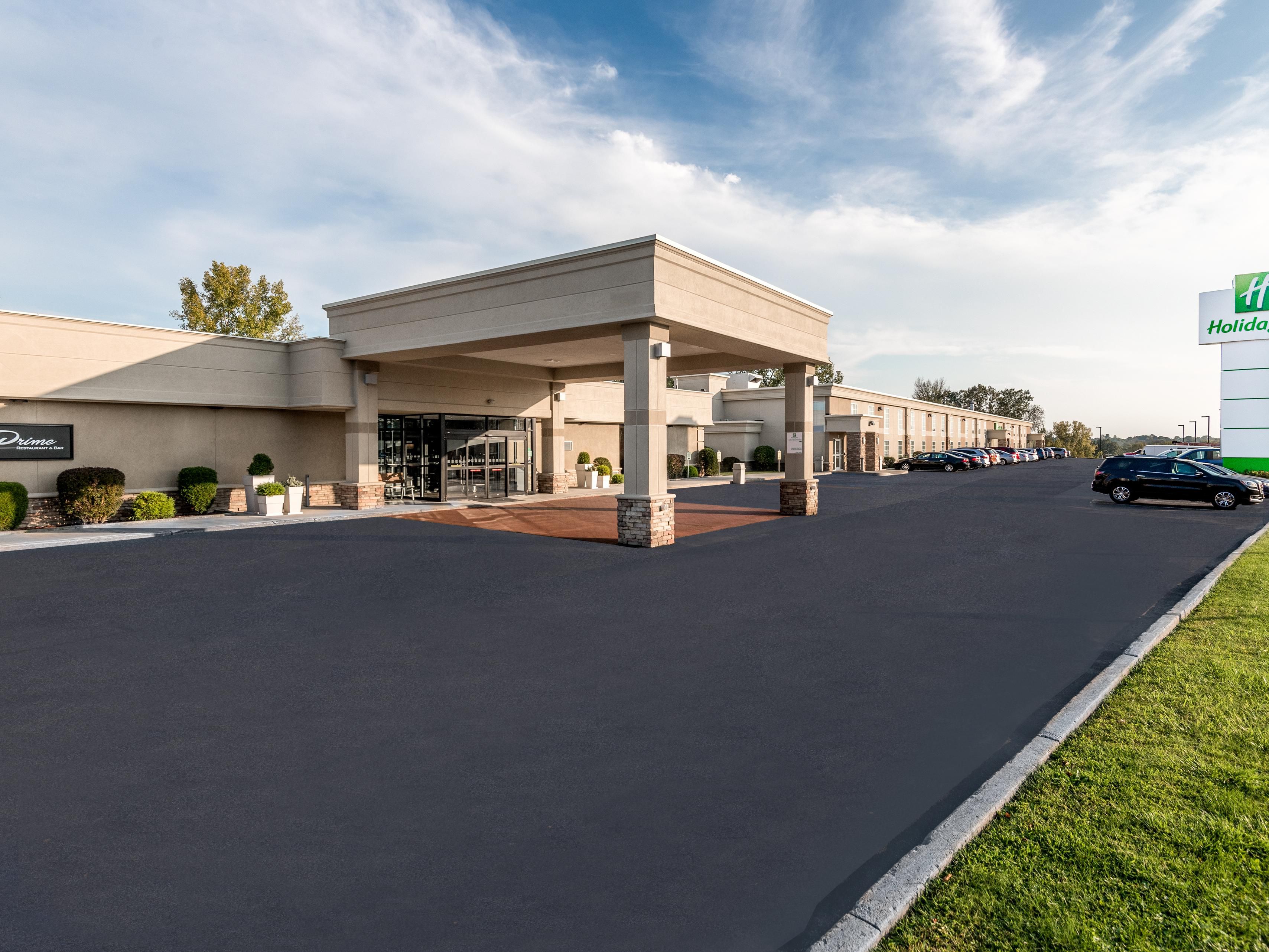 Front of Hotel on a beautiful upstate day