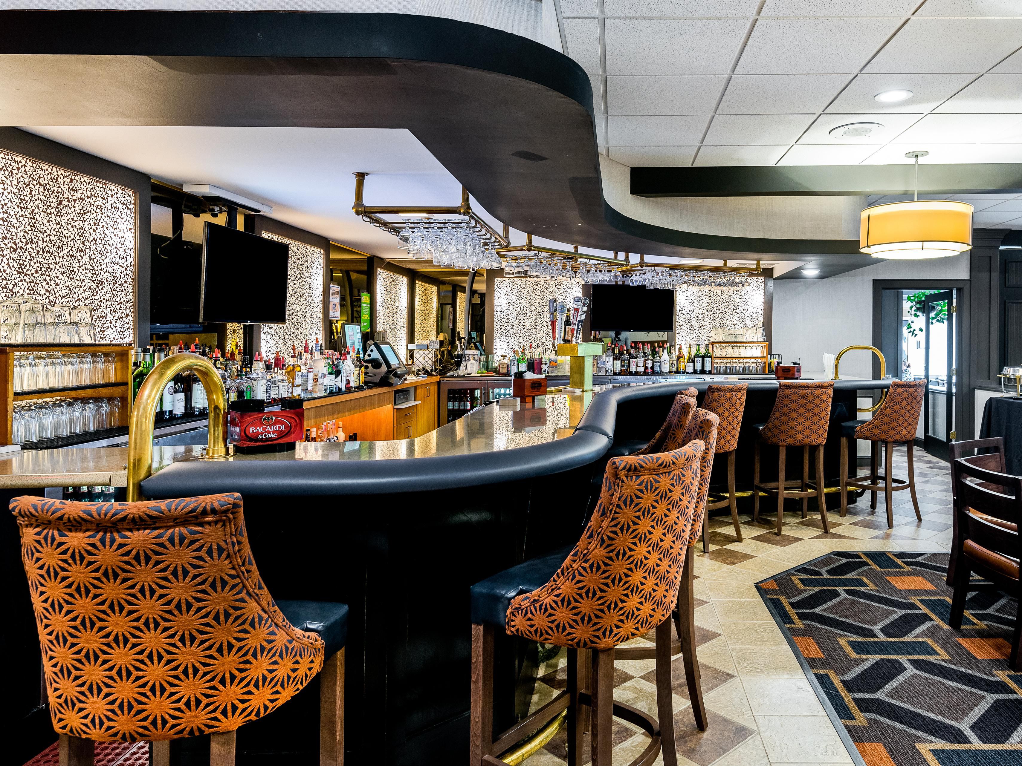 On site bar/lounge area with luxurious, spacious seating area as well as a seasonal outdoor fire pit accommodating up to twelve people. Custom Seasonal cocktails. Room service available to guests. 