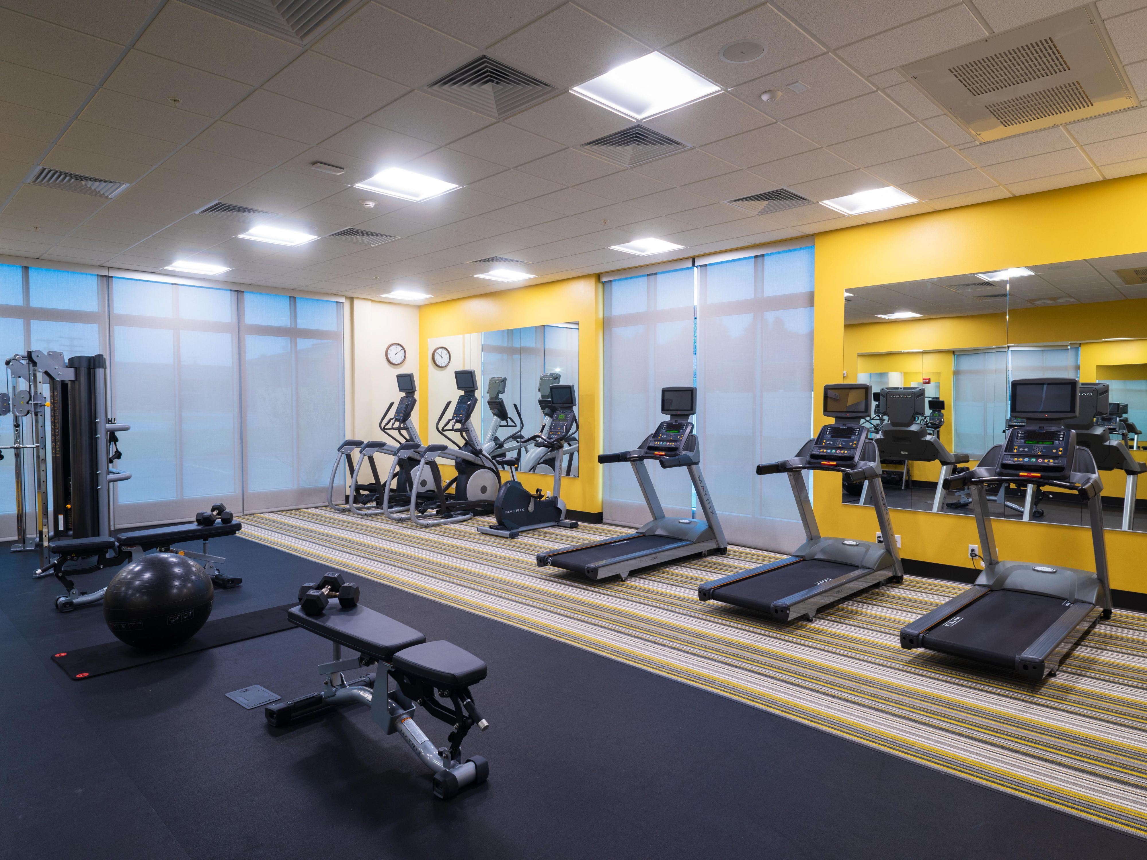 Feel free to be yourself here just as you are at home. Dont let being on the road stop you from your work out routine. Enjoy our facility to keep on track while away. 