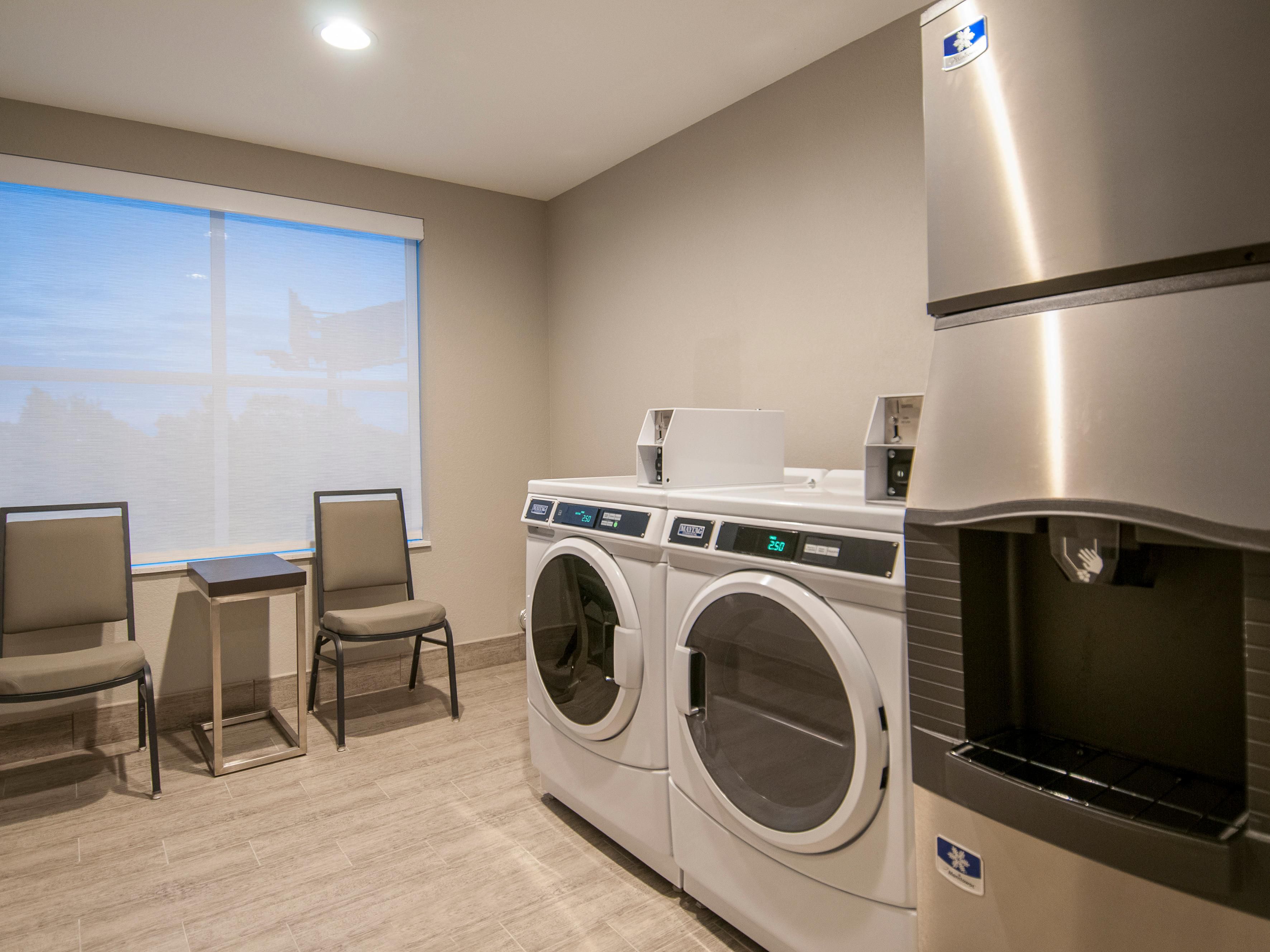 Holiday Inn New Orleans Airport North is a full-service hotel with a twist. Not only do we offer valet laundry but we also have a self-service laundry on every floor which is great for extended-stay guests, soccer teams, or unexpected travel delays with luggage. Our facility is just the right answer and we sell laundry detergent at our sundry shop.